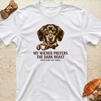 Graphic T-Shirt — Dachshund and Dark Coffee