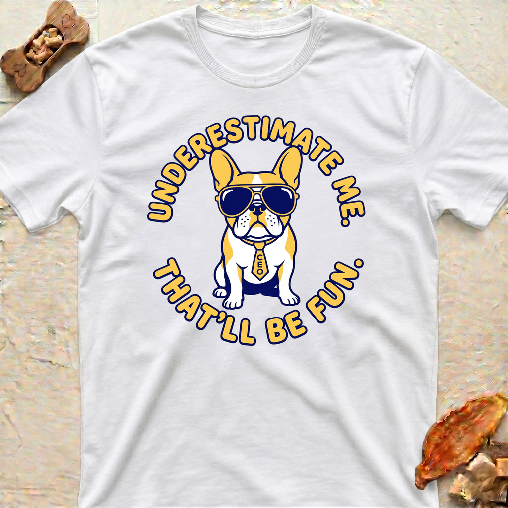 Frenchie with Sunglasses T-Shirt