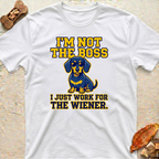 Dachshund T-Shirt "I’m Not the Boss"