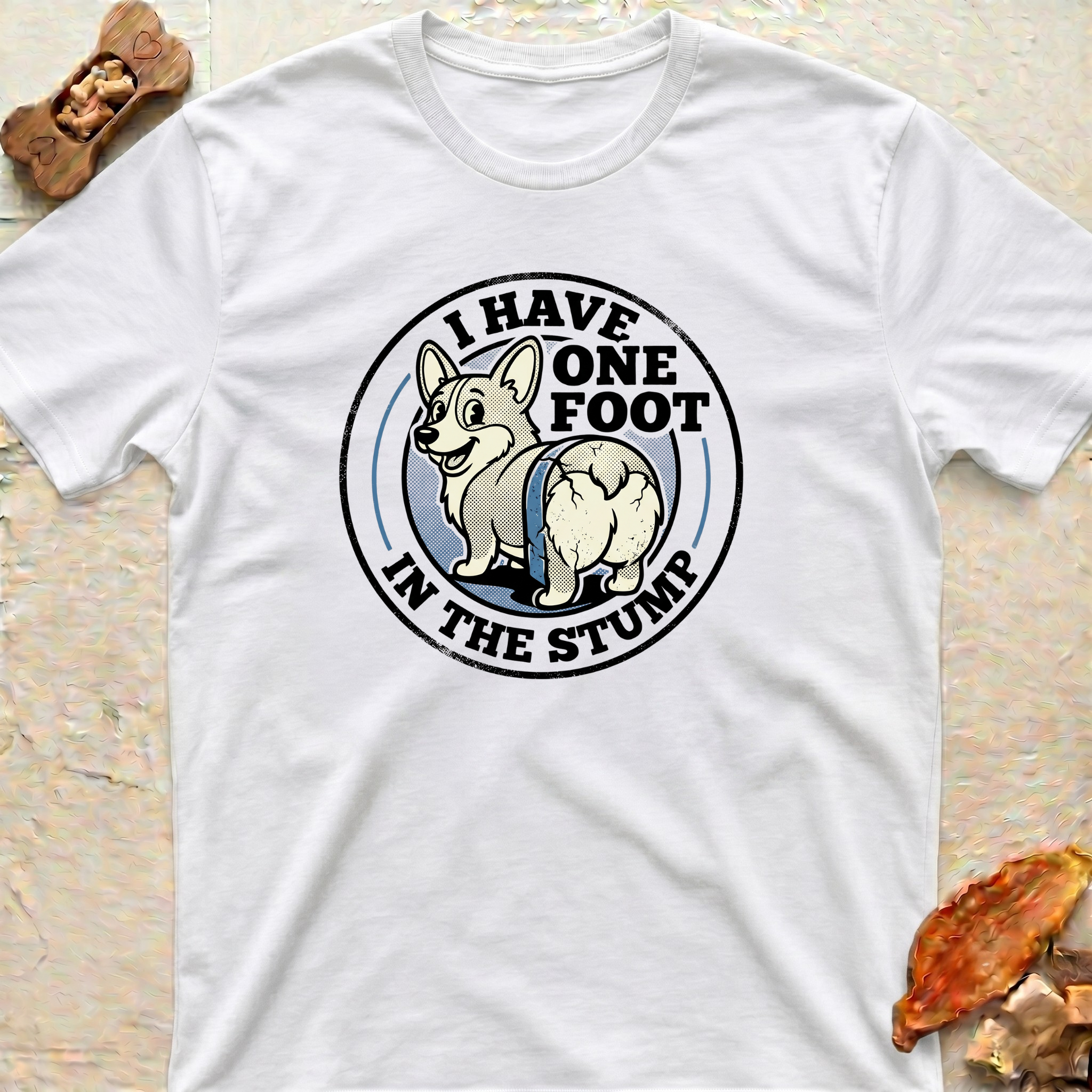 Food in the Stump -  Corgi Graphic Tee