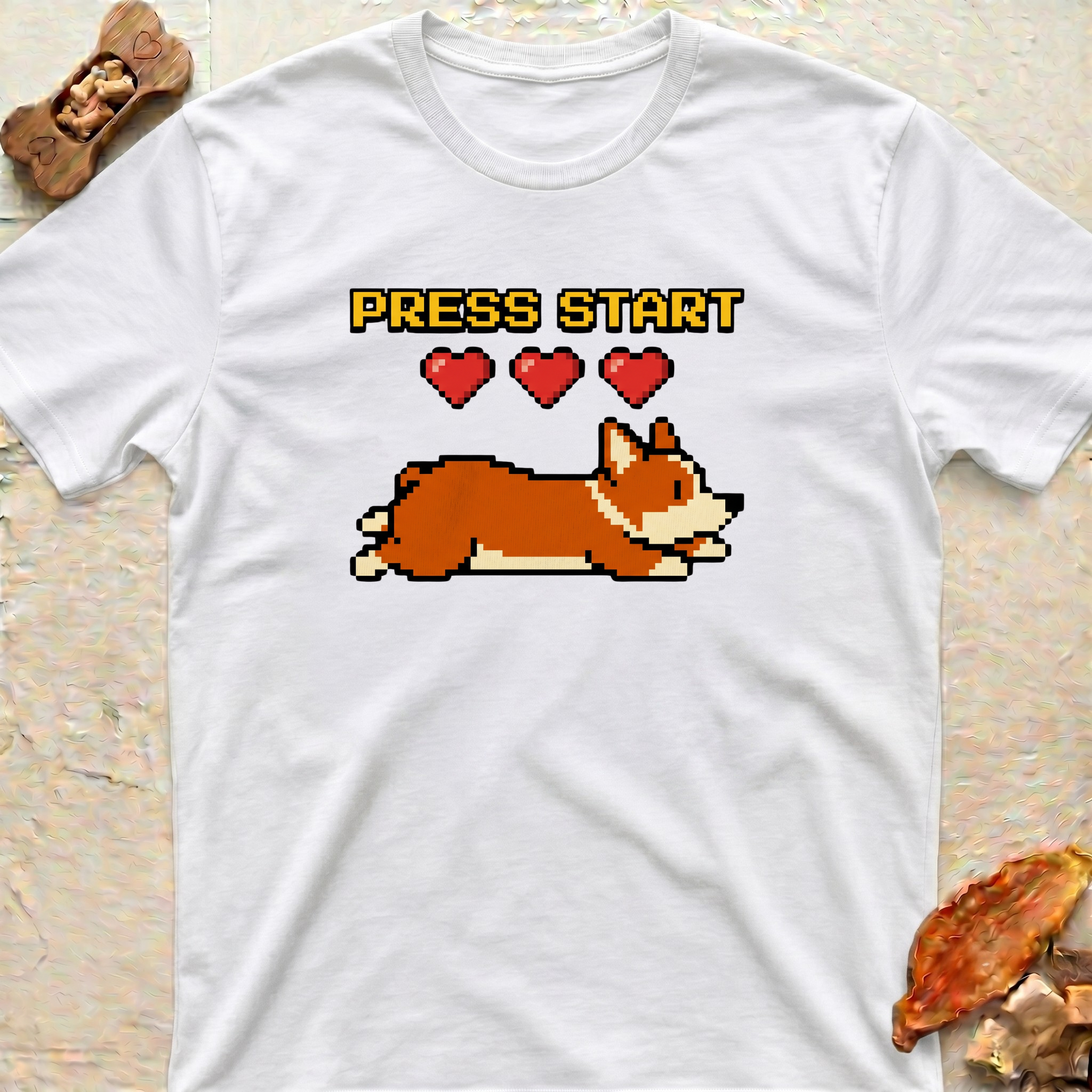 Press Start Corgi T-Shirt