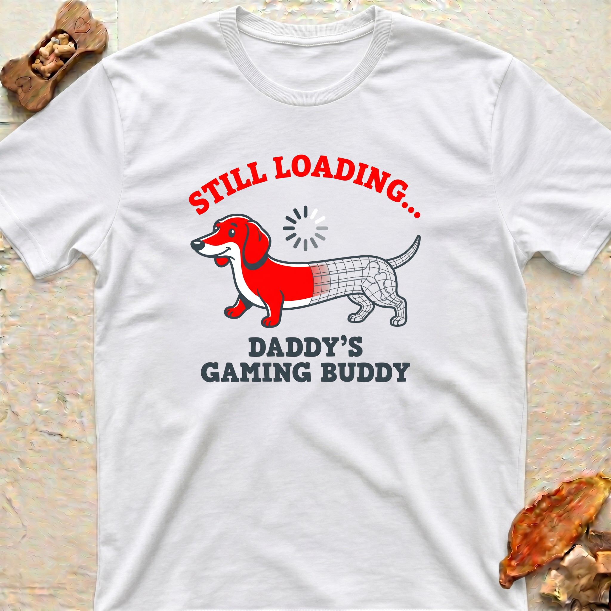 Dachshund Dad Gaming Buddy T-Shirt