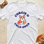 Cute Corgi Holding Beer T-Shirt