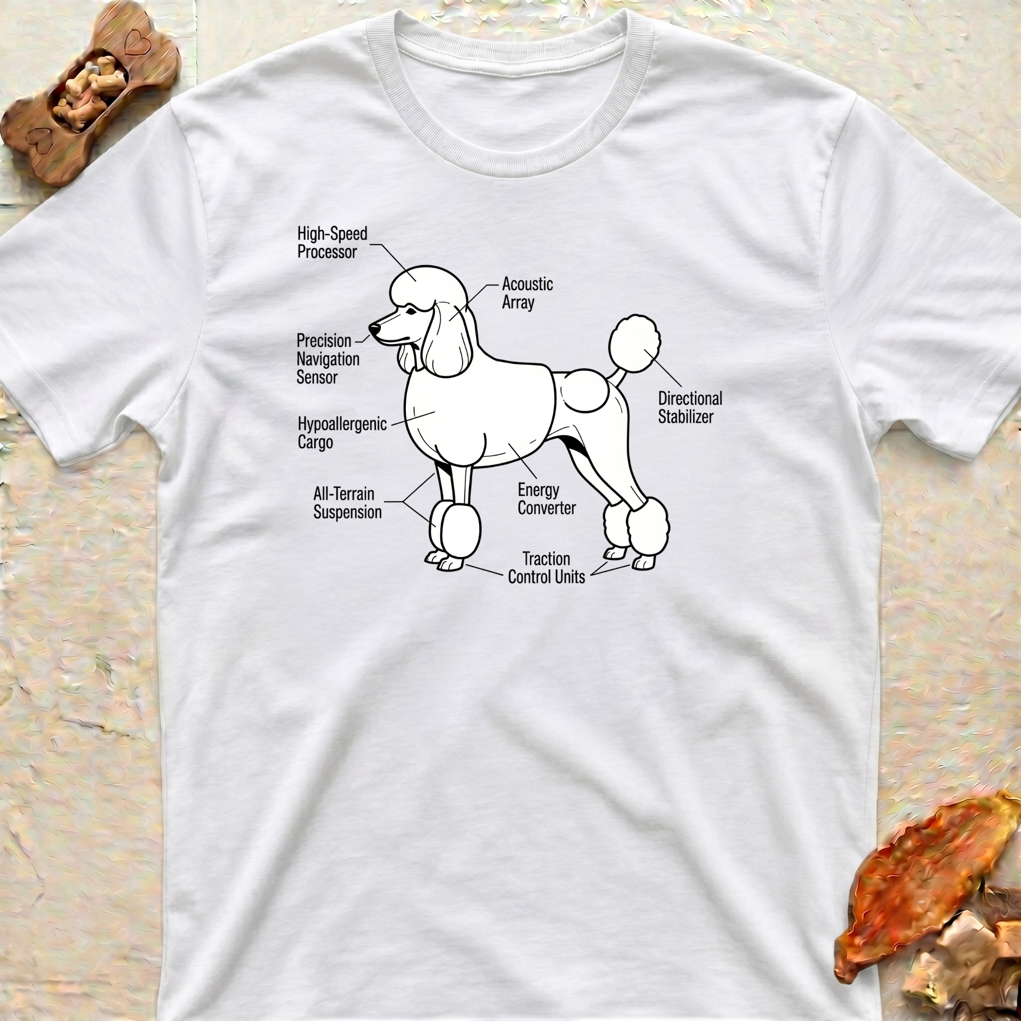 Poodle Anatomy T‑Shirt