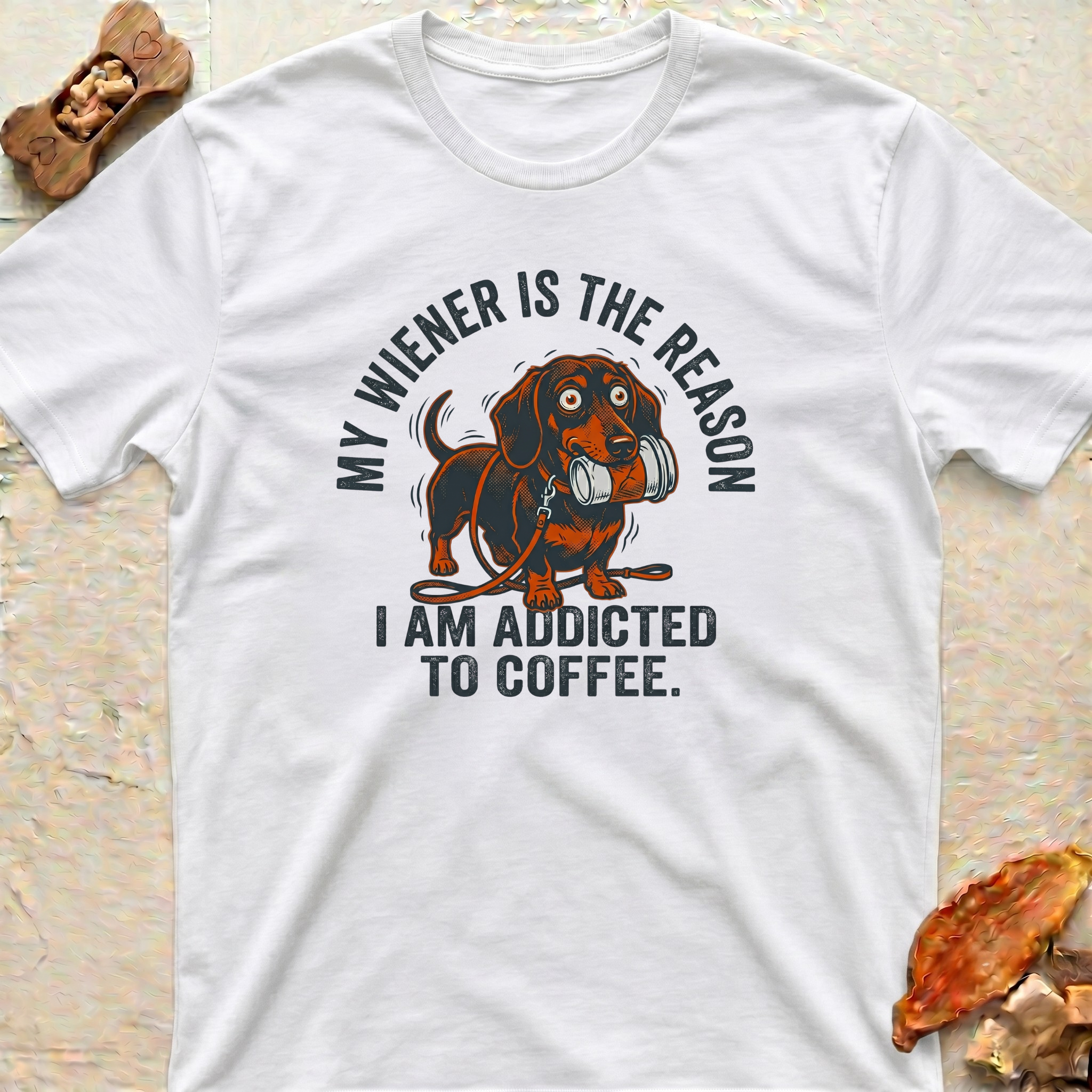 Dachshund and Coffee T‑Shirt
