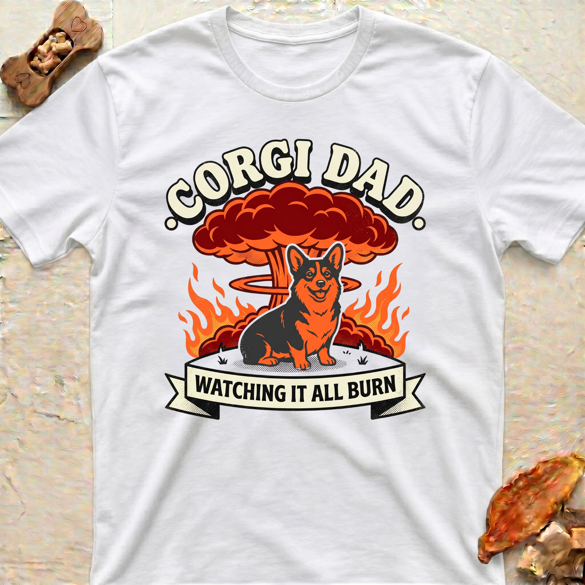 Cool Corgi Dad T‑Shirt