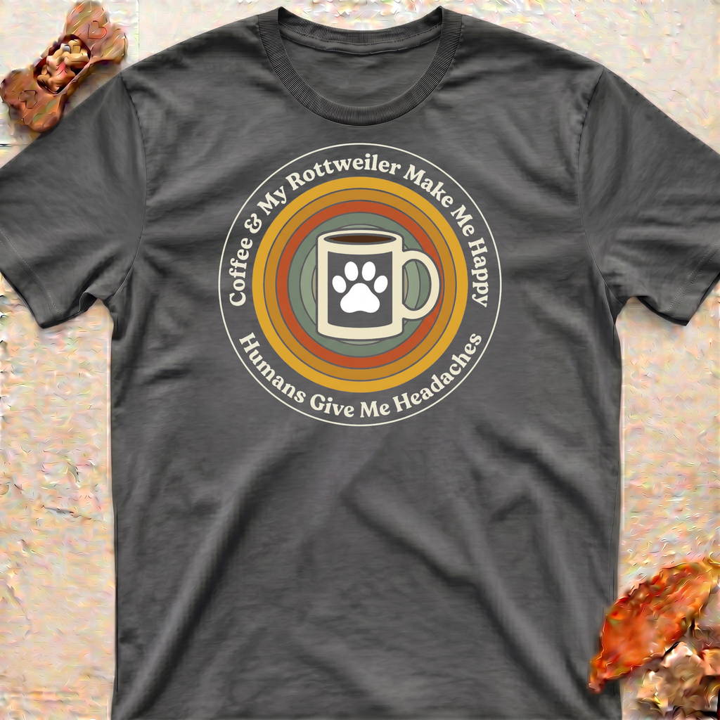 Coffee and Rottweiler T-Shirt