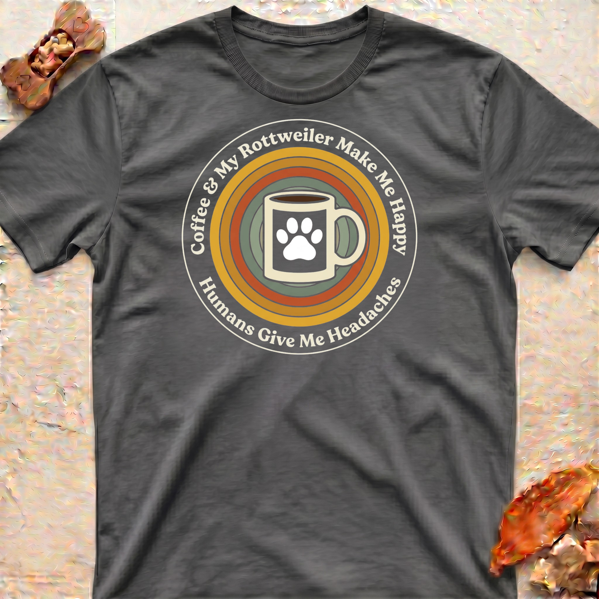Coffee and Rottweiler T-Shirt