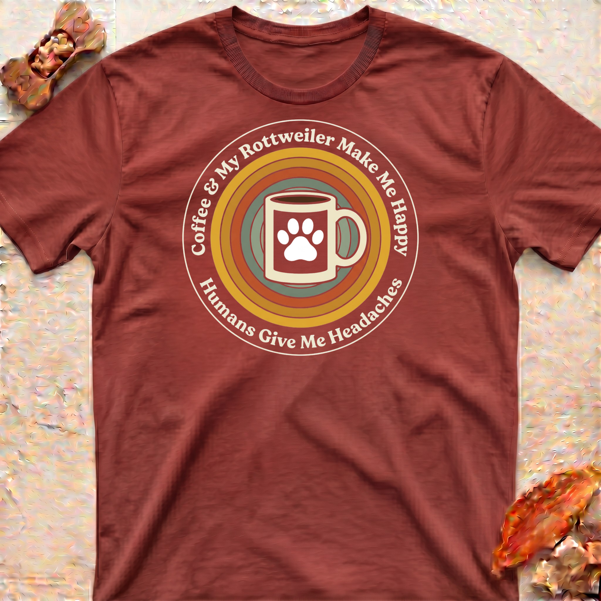 Coffee and Rottweiler T-Shirt
