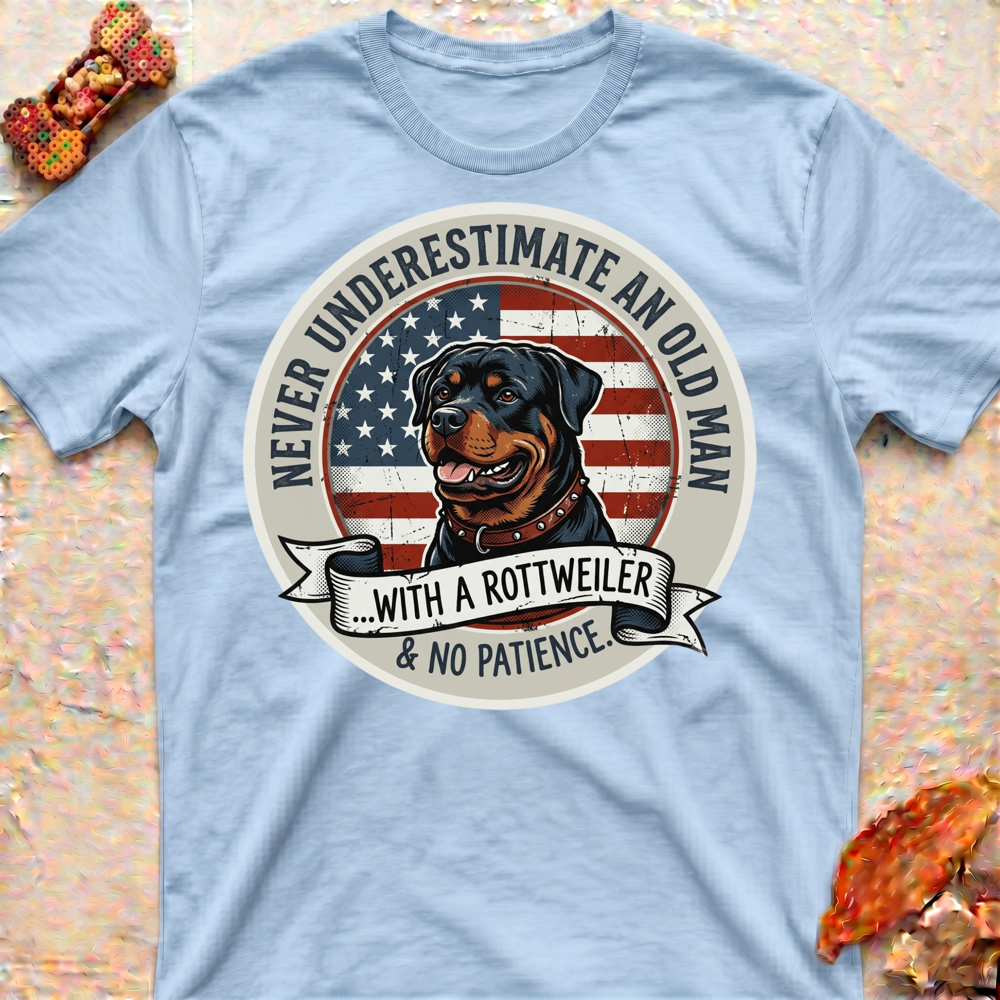 Old Man and a Rottweiler T-Shirt