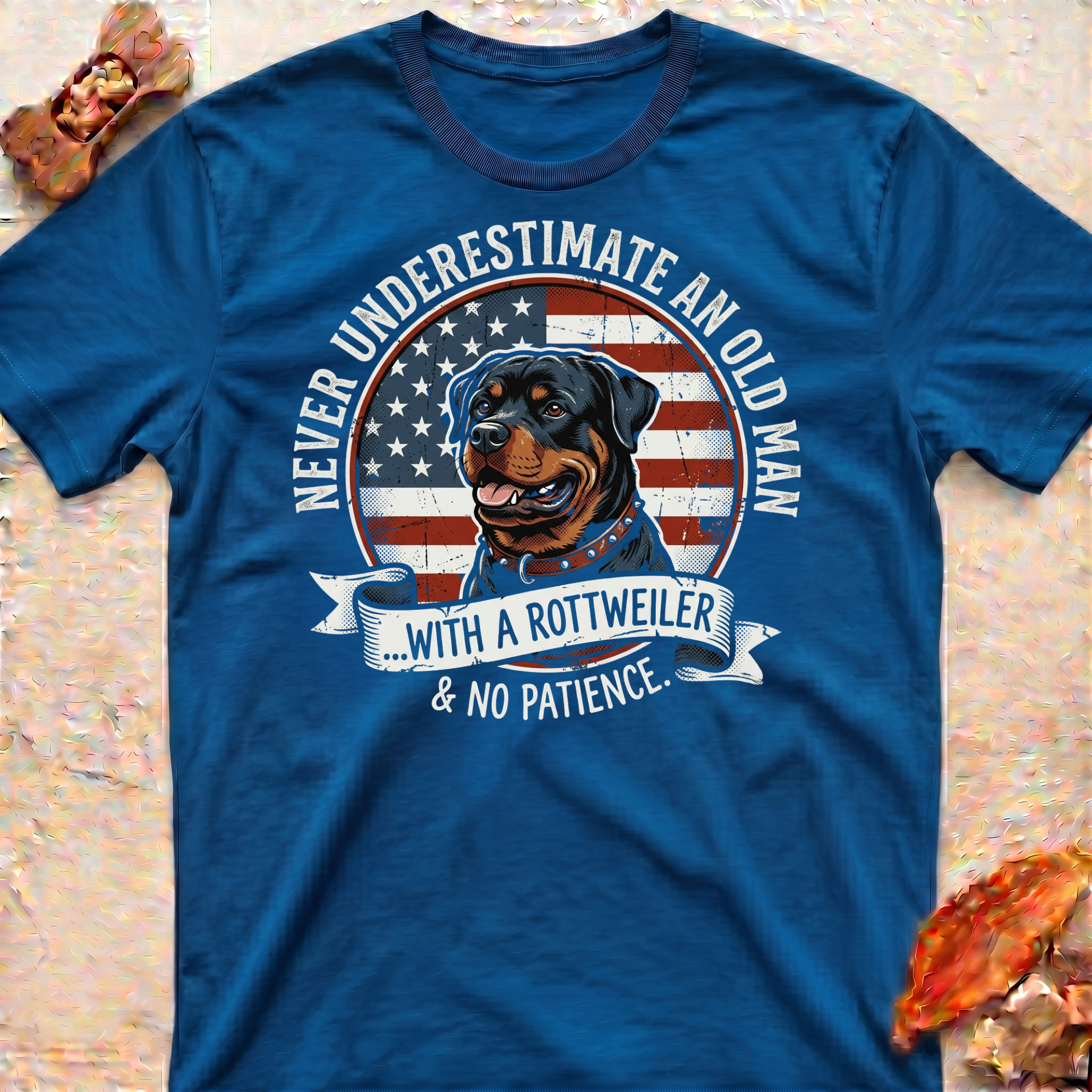 Old Man and a Rottweiler T-Shirt