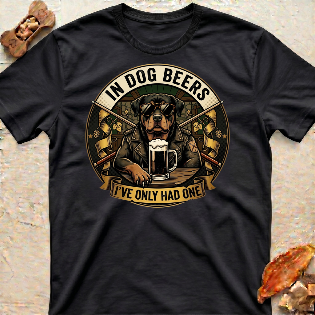 Dog Beers Rottweiler T-Shirt
