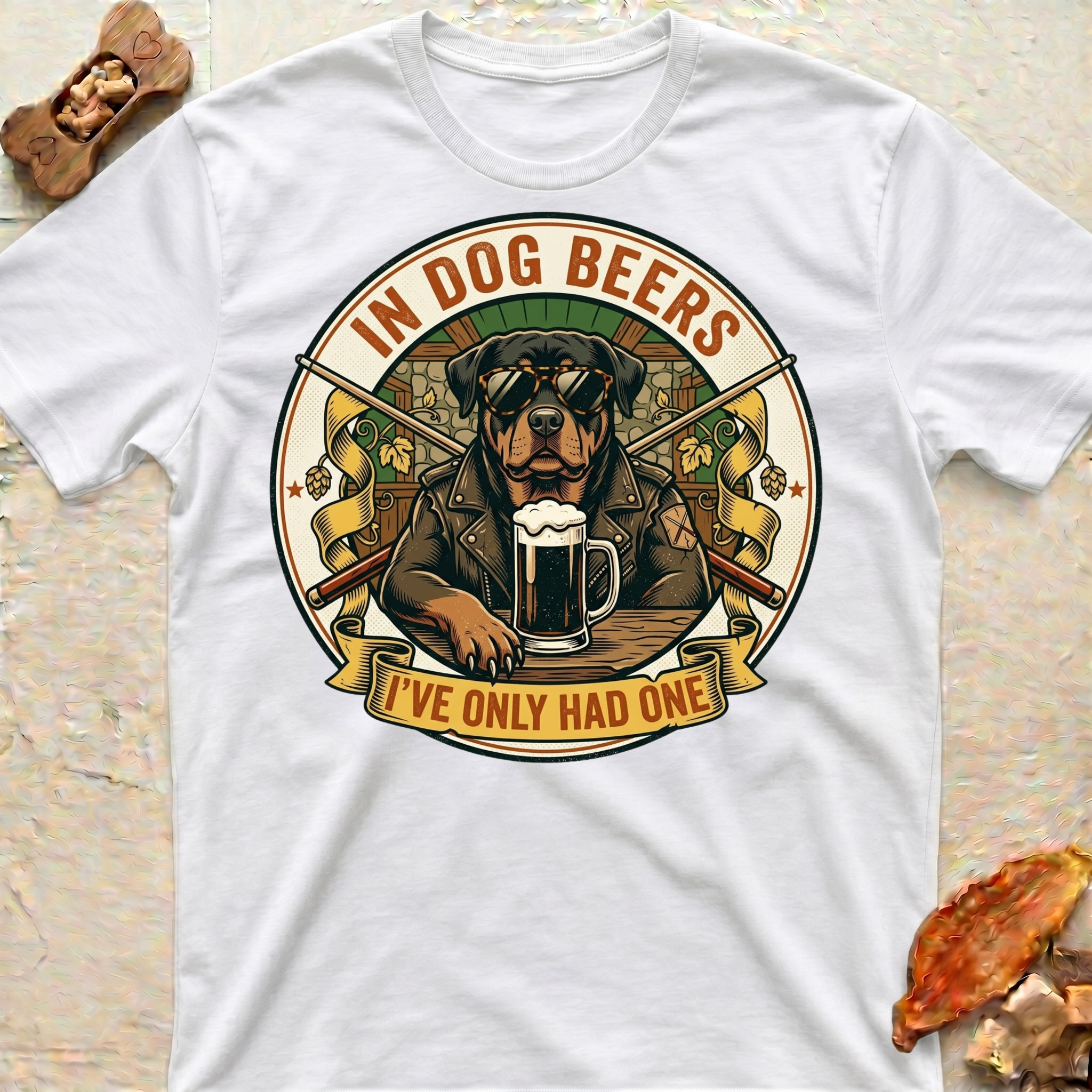 Dog Beers Rottweiler T-Shirt