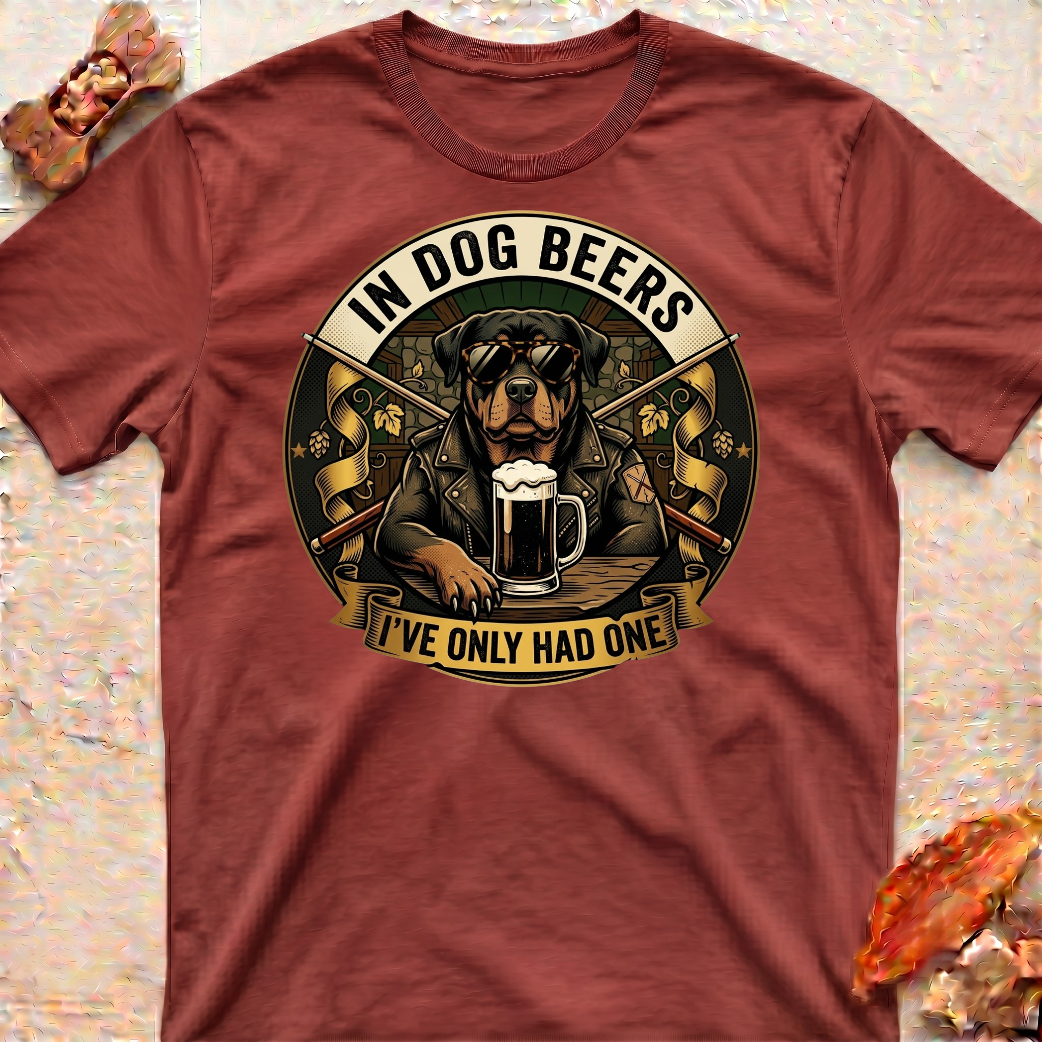 Dog Beers Rottweiler T-Shirt