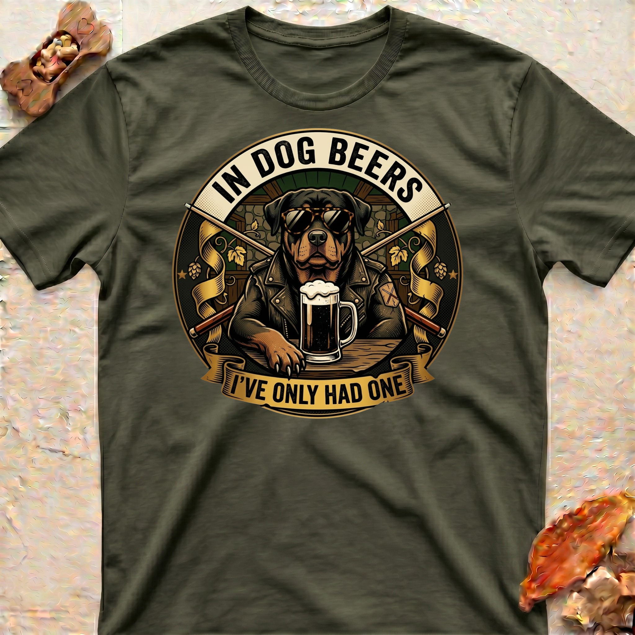 Dog Beers Rottweiler T-Shirt