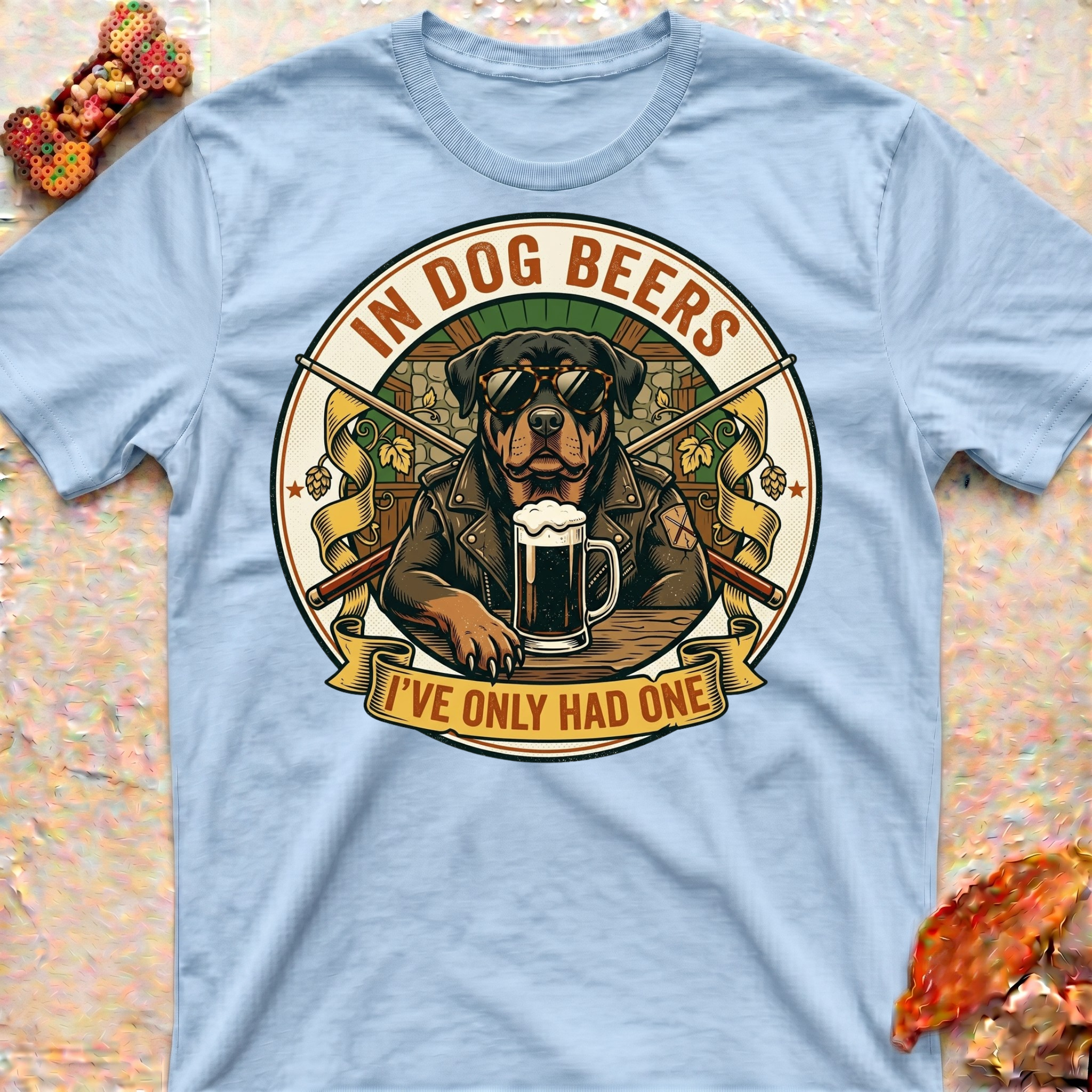 Dog Beers Rottweiler T-Shirt