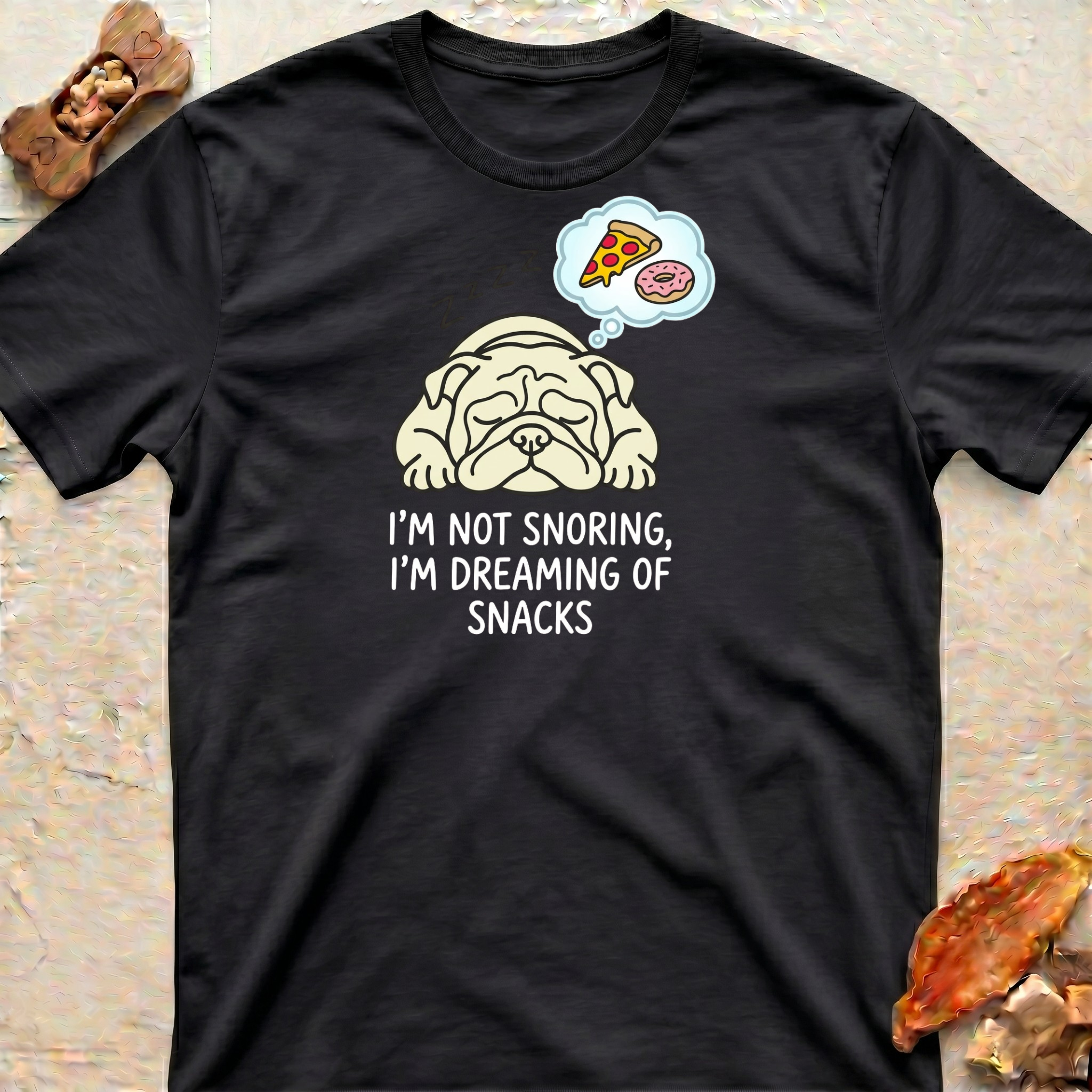 Snoring Bulldog T-Shirt
