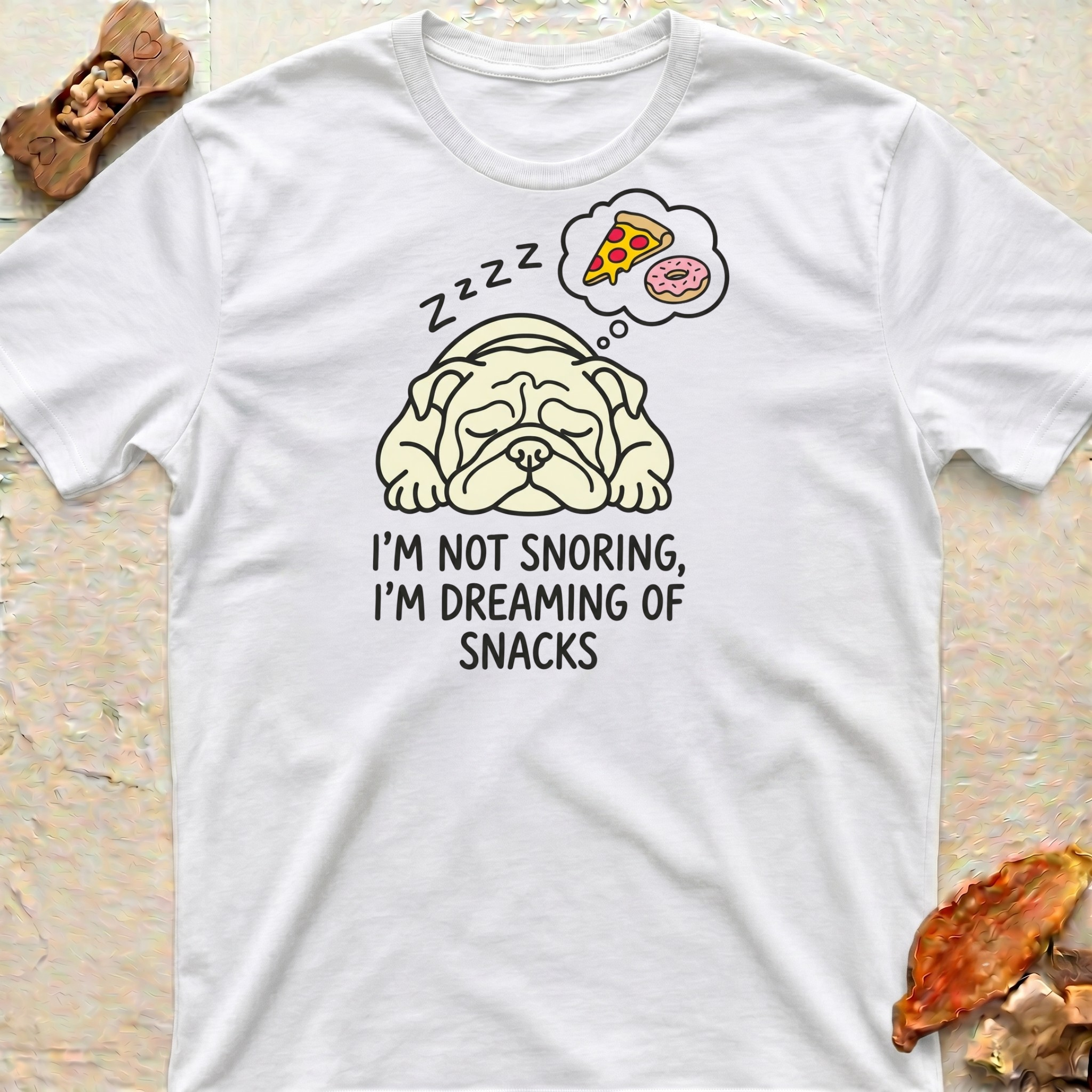 Snoring Bulldog T-Shirt