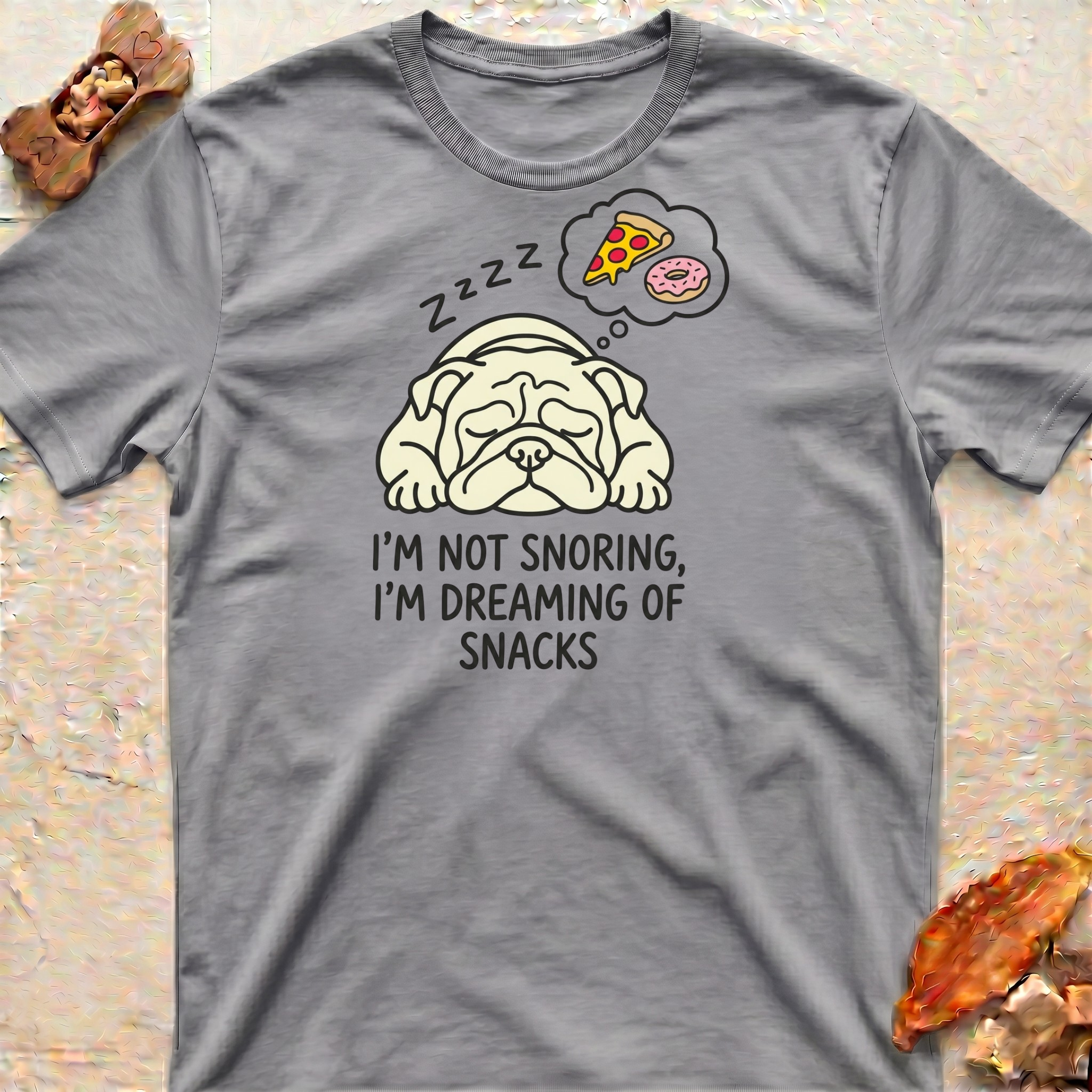 Snoring Bulldog T-Shirt