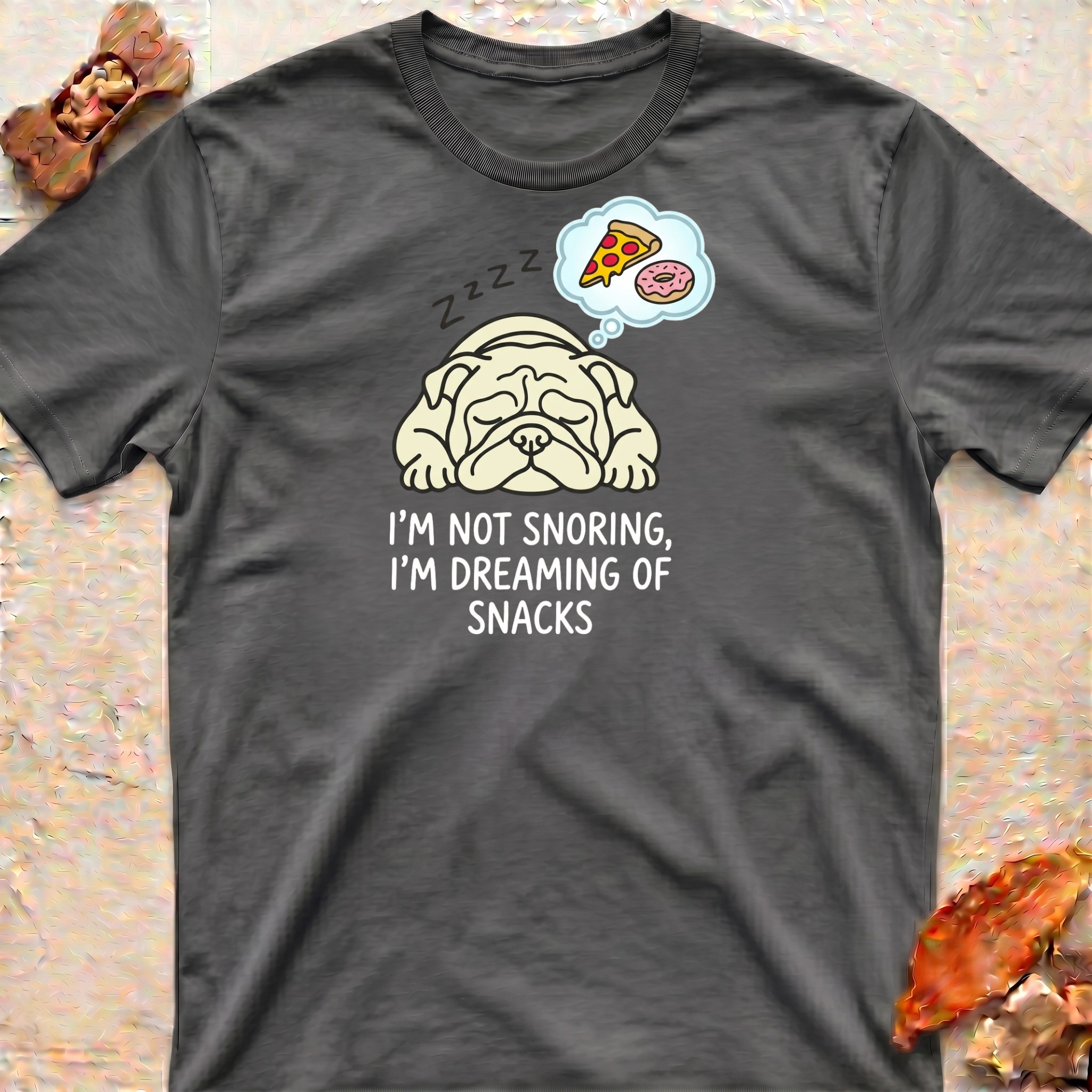 Snoring Bulldog T-Shirt