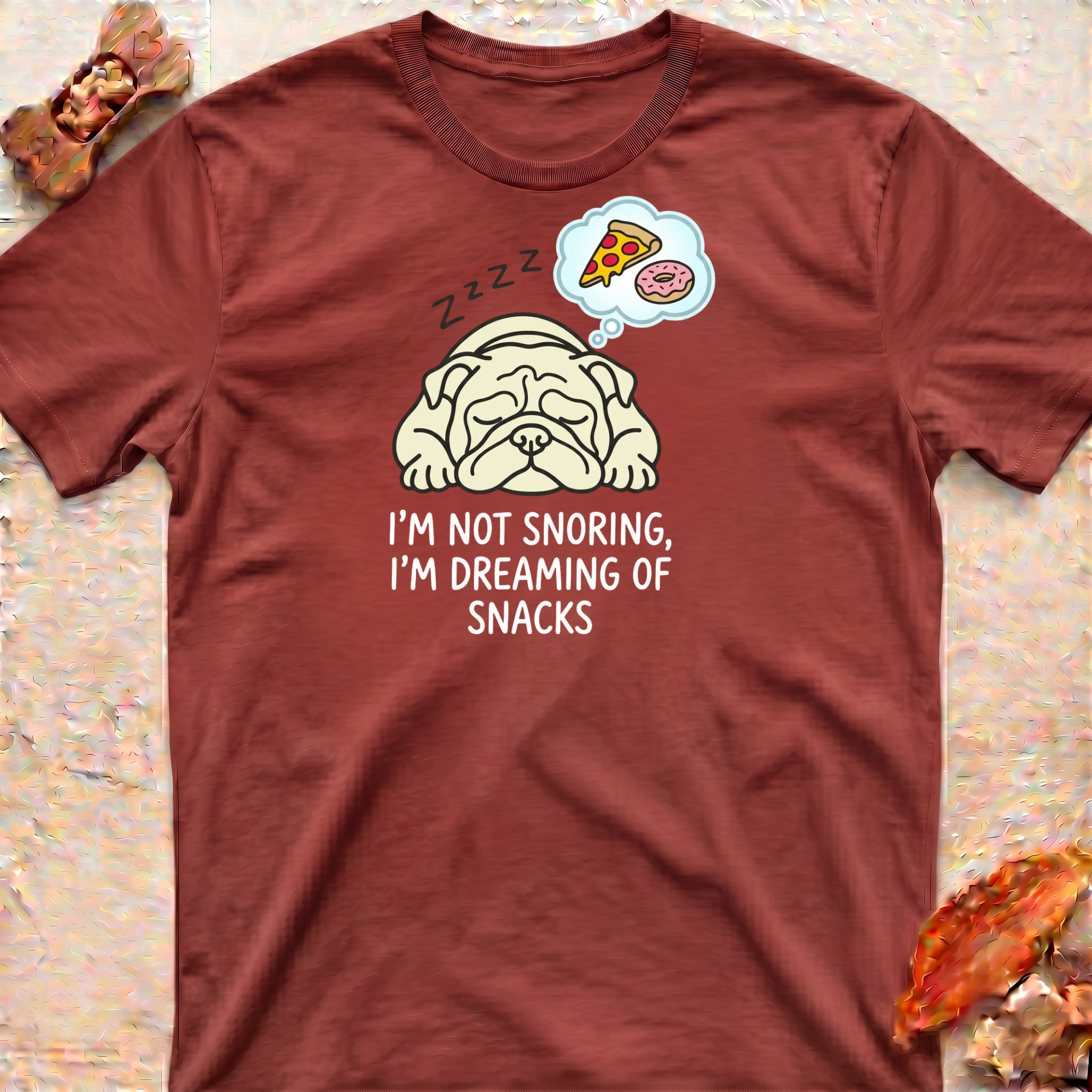 Snoring Bulldog T-Shirt