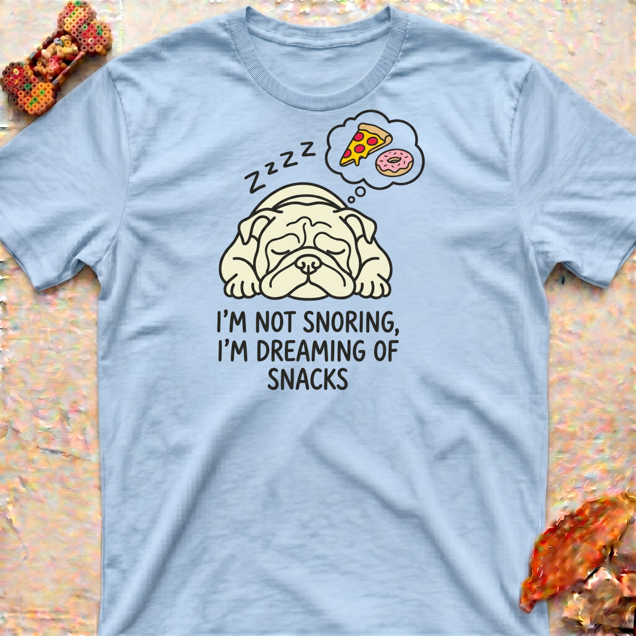Snoring Bulldog T-Shirt