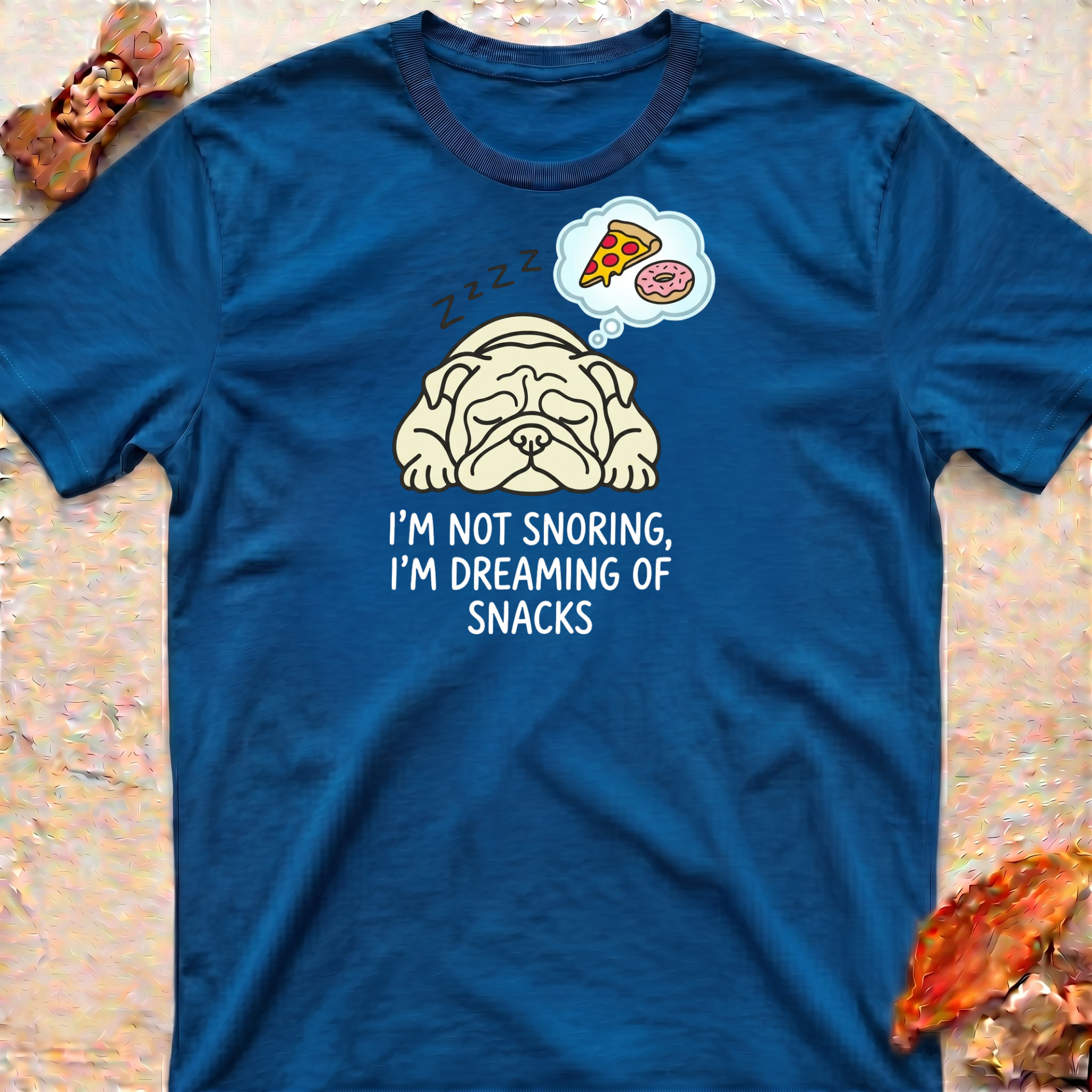 Snoring Bulldog T-Shirt