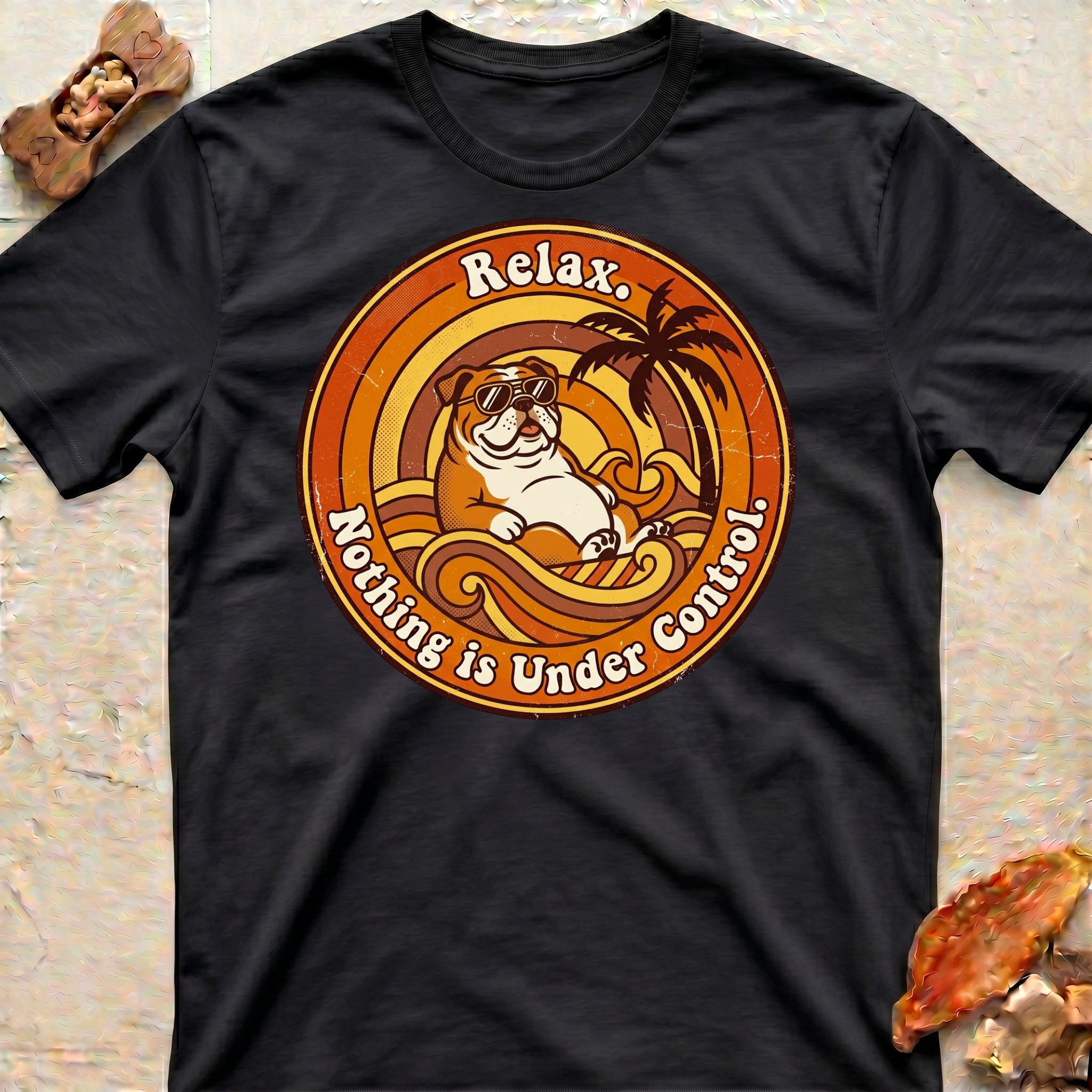 Relaxing Bulldog T-Shirt