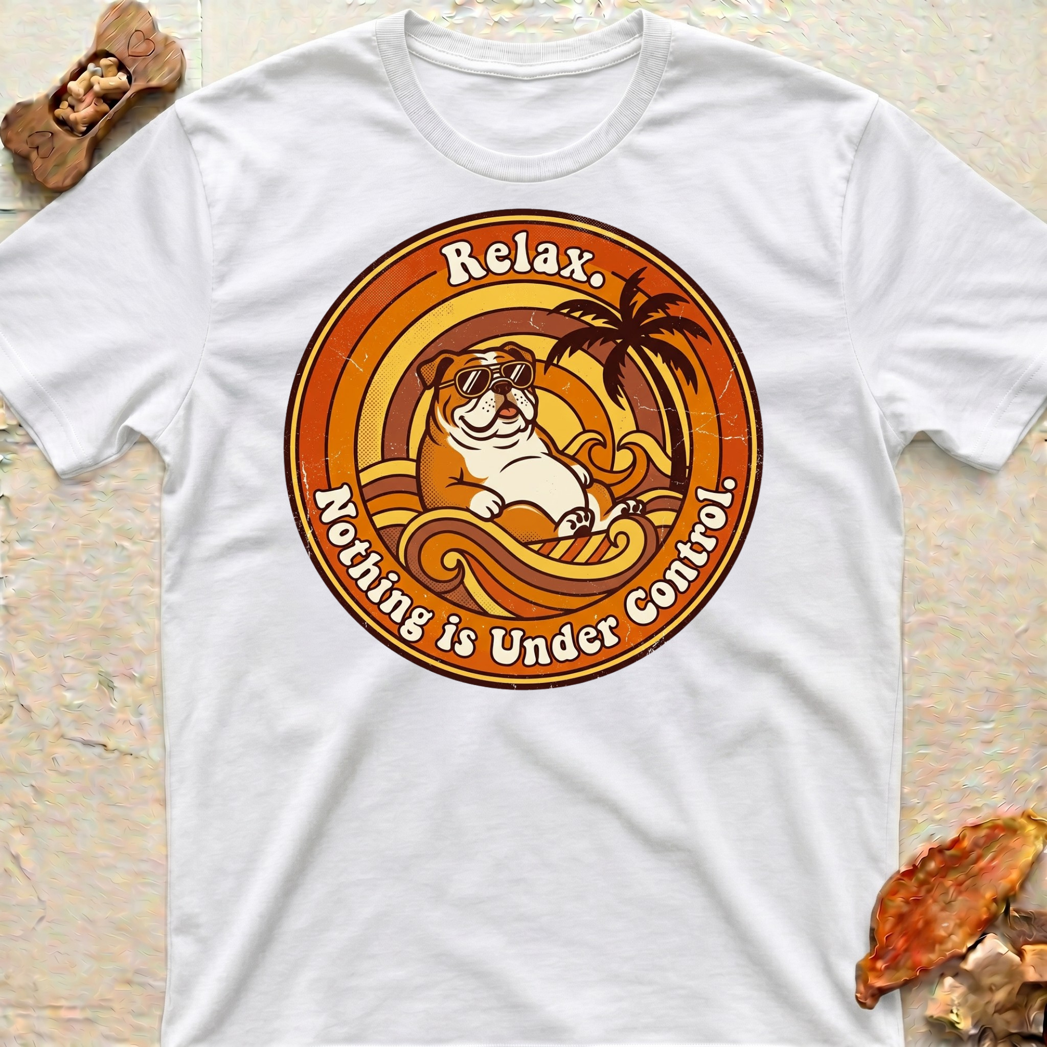 Relaxing Bulldog T-Shirt