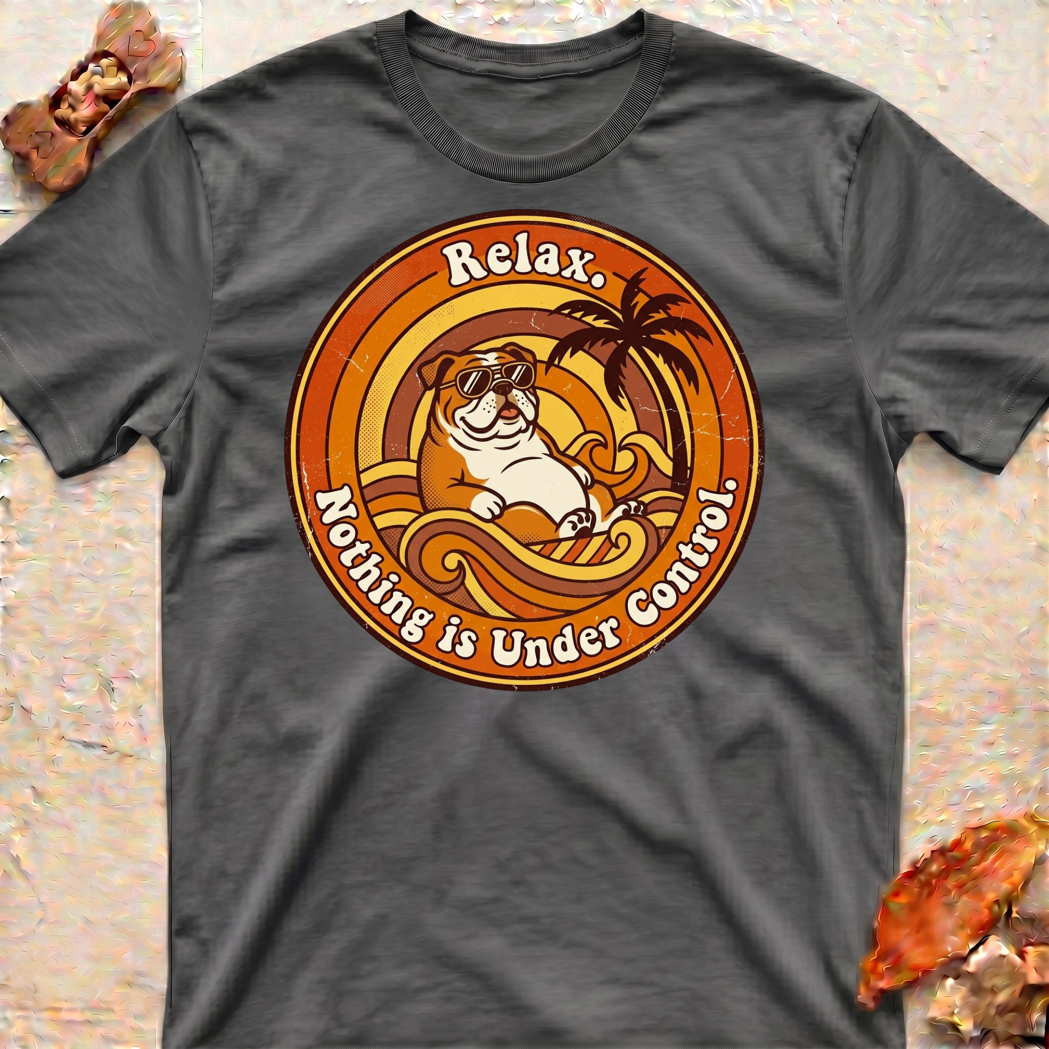 Relaxing Bulldog T-Shirt
