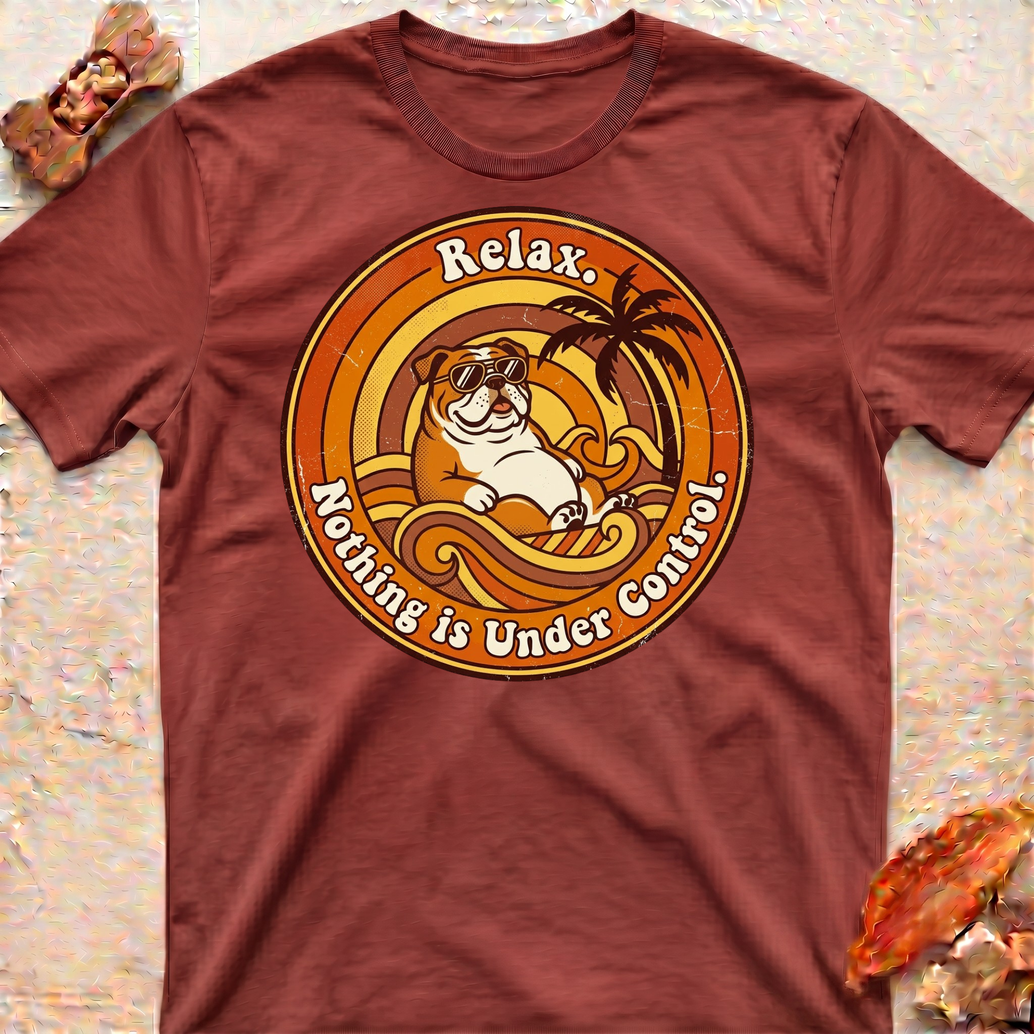 Relaxing Bulldog T-Shirt