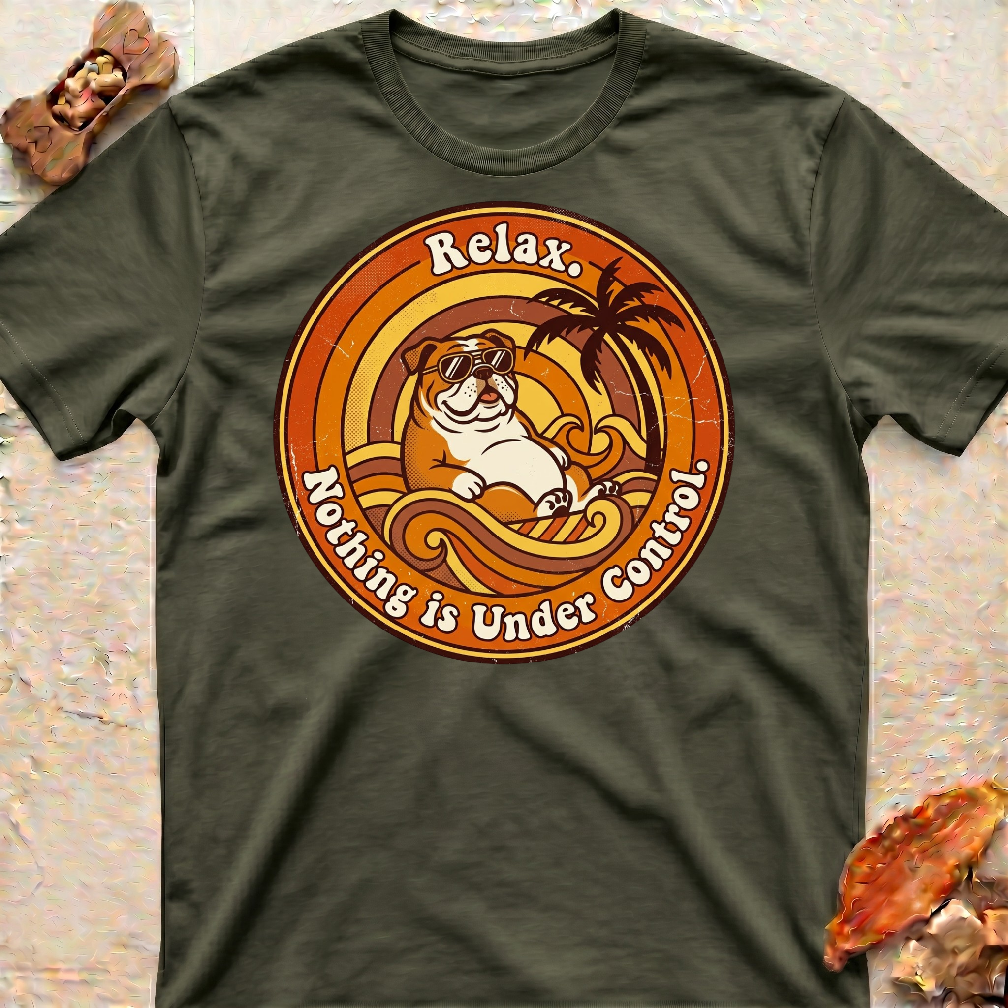 Relaxing Bulldog T-Shirt