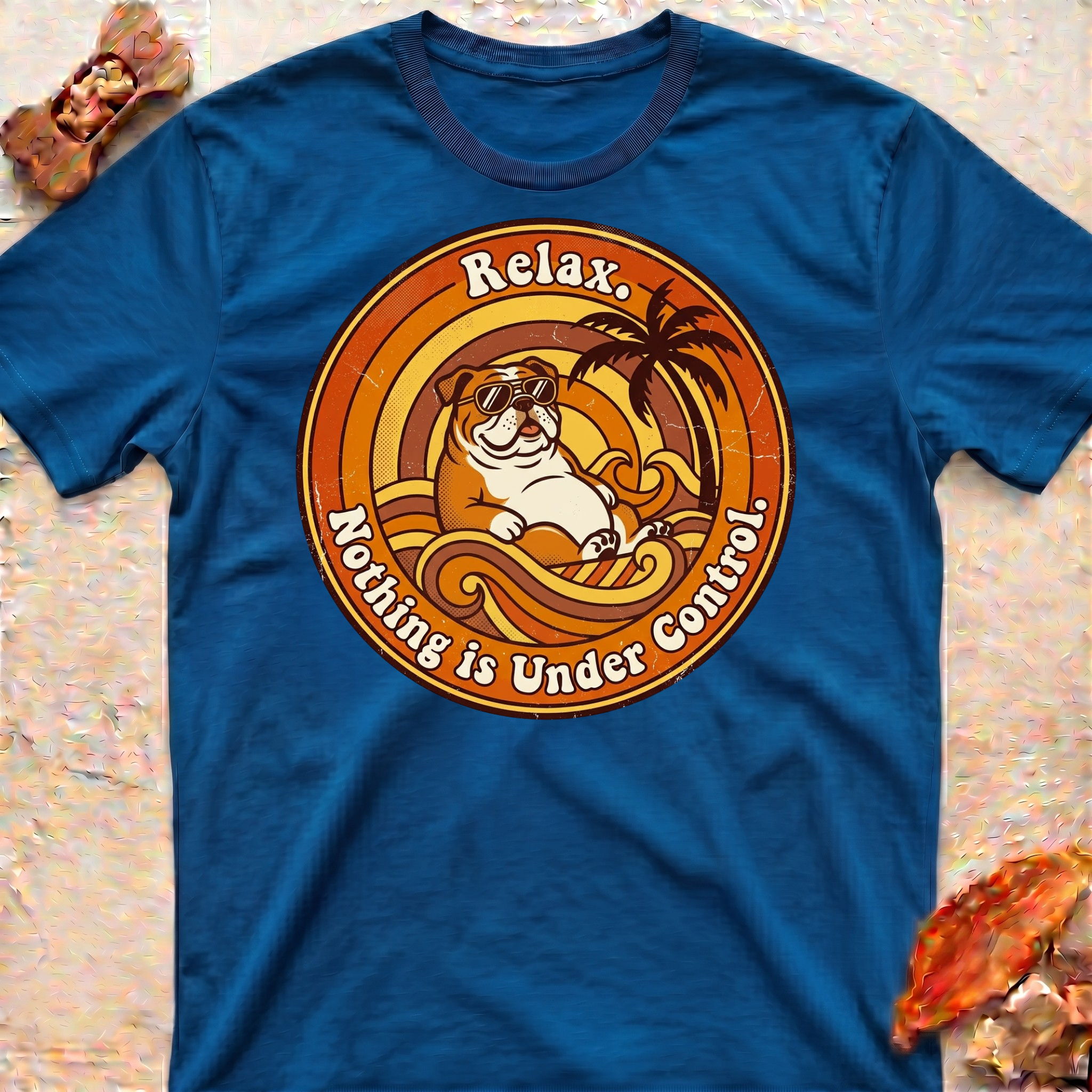 Relaxing Bulldog T-Shirt