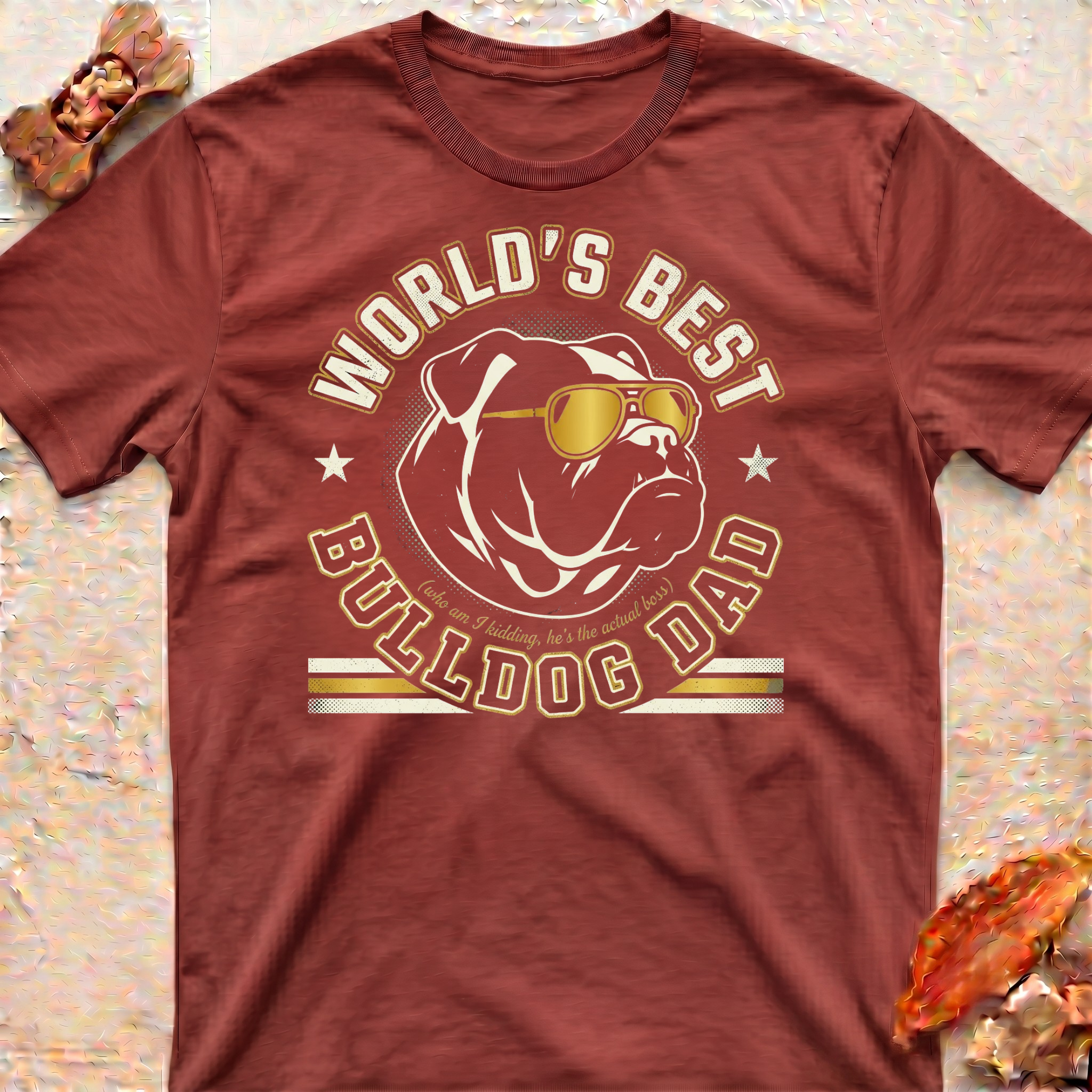 Best Bulldog Dad T-Shirt
