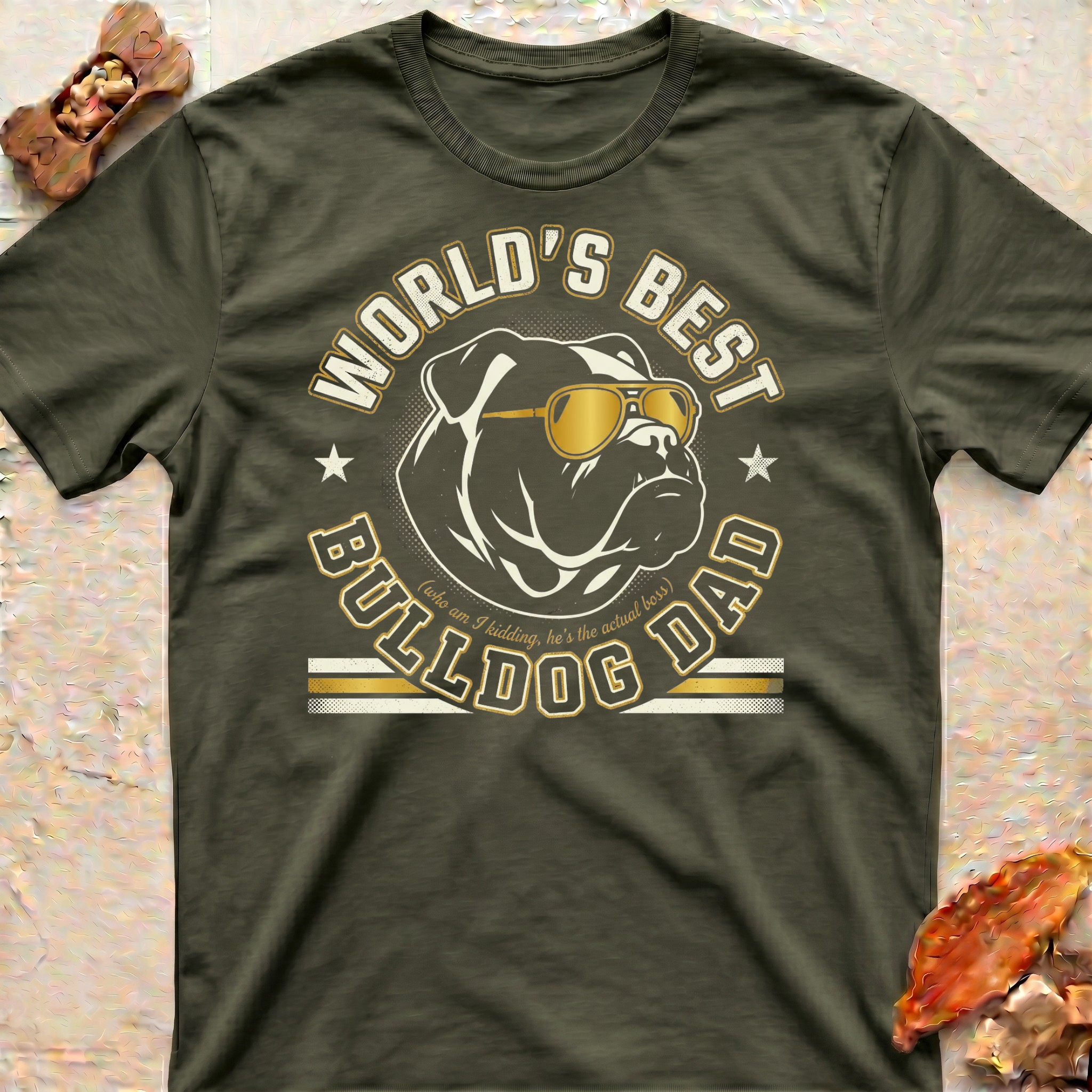Best Bulldog Dad T-Shirt