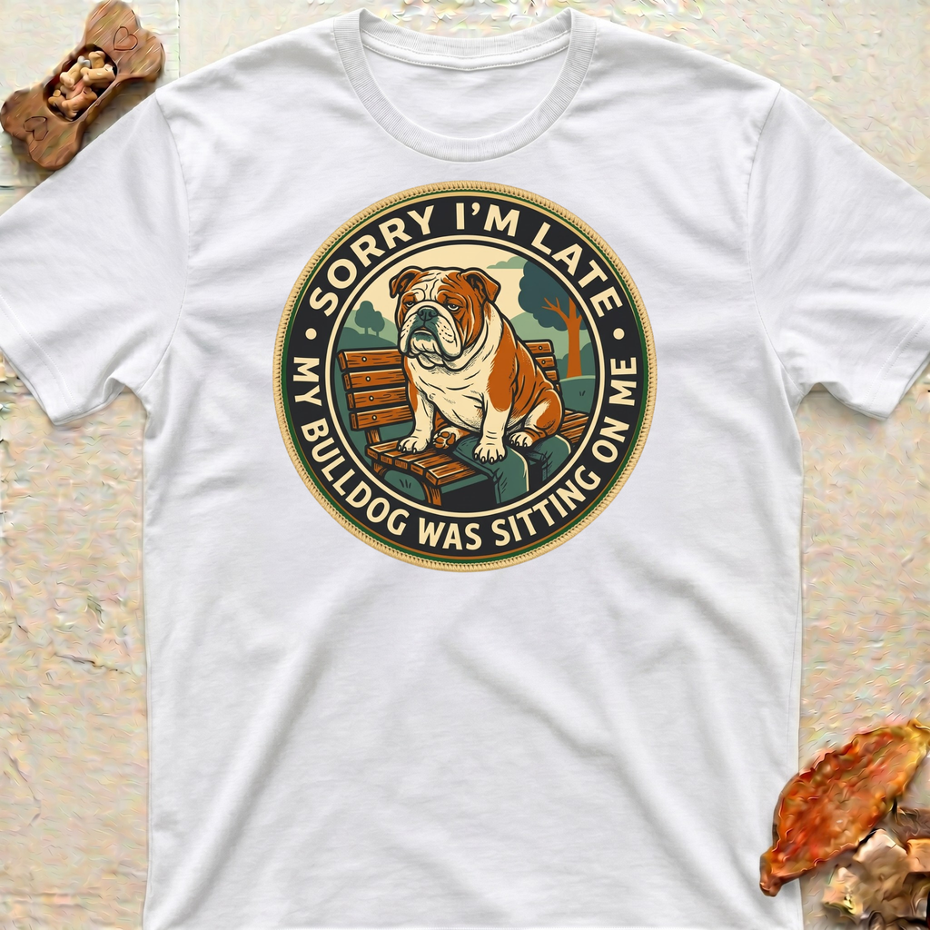 Sitting Bulldog Dad T-Shirt