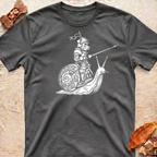 Snail Riding Bulldog T-Shirt
