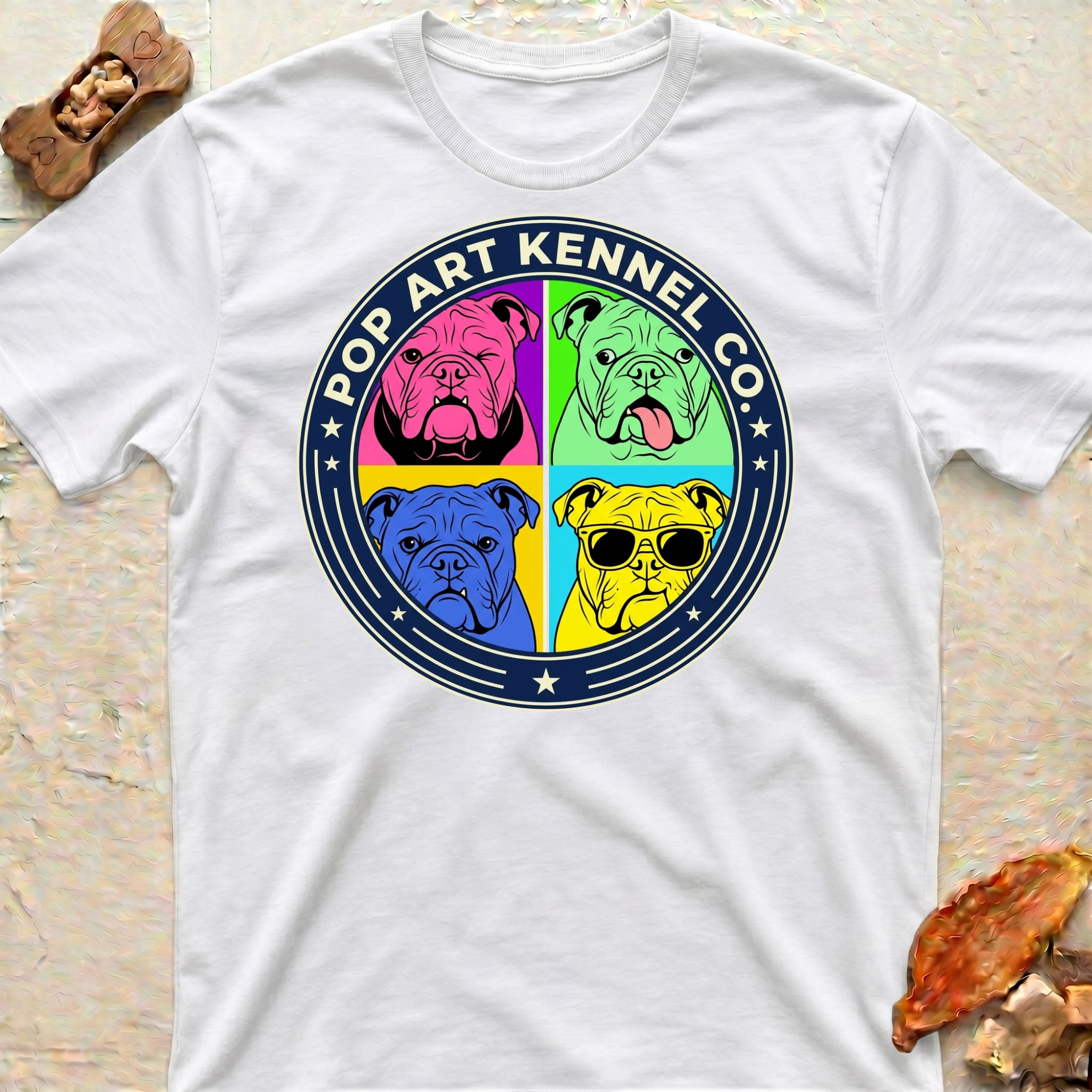 Pop Art Bulldog T-Shirt