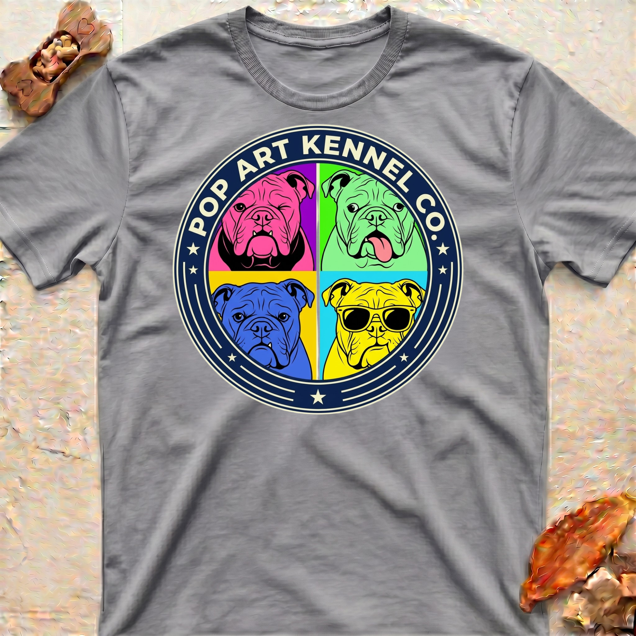 Pop Art Bulldog T-Shirt