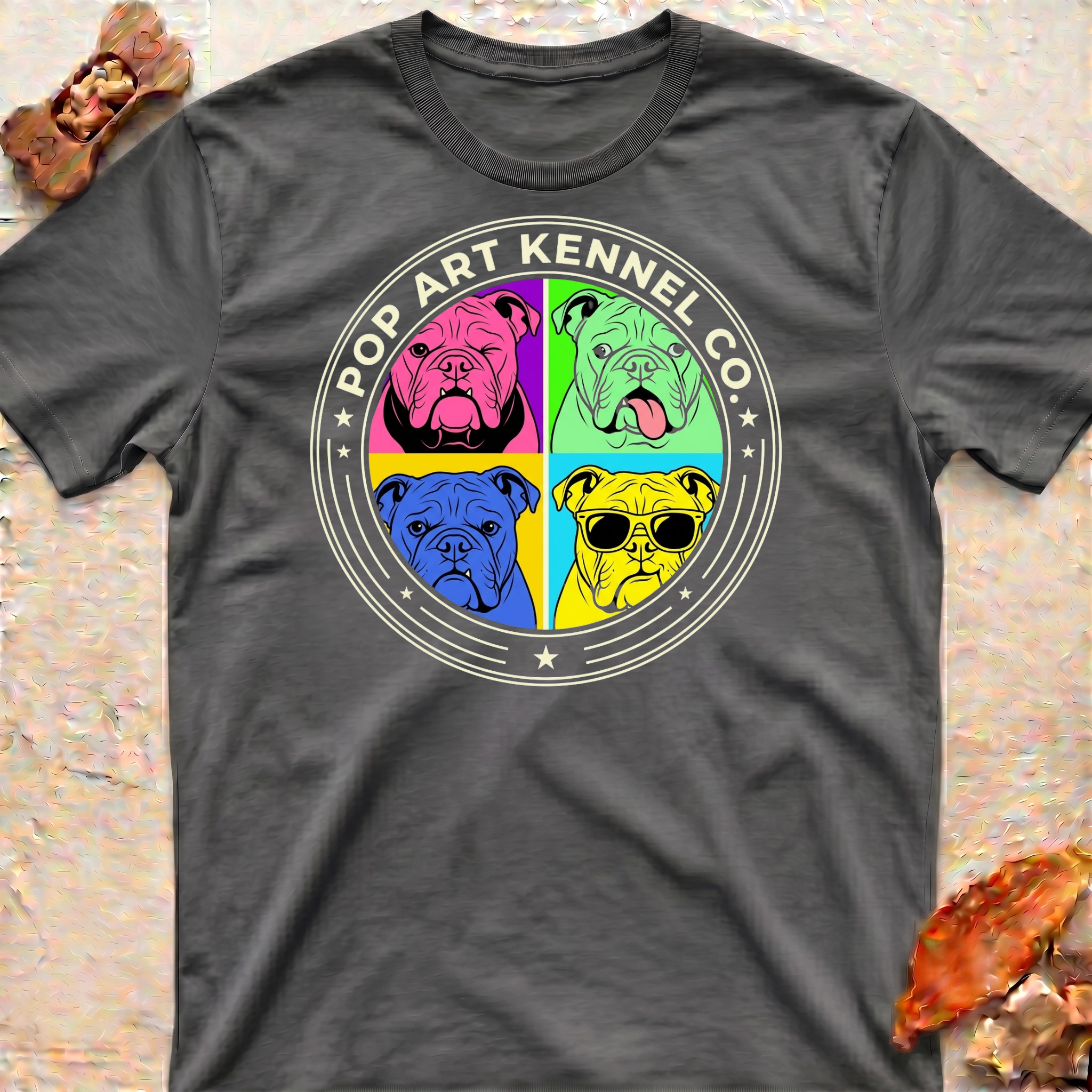 Pop Art Bulldog T-Shirt