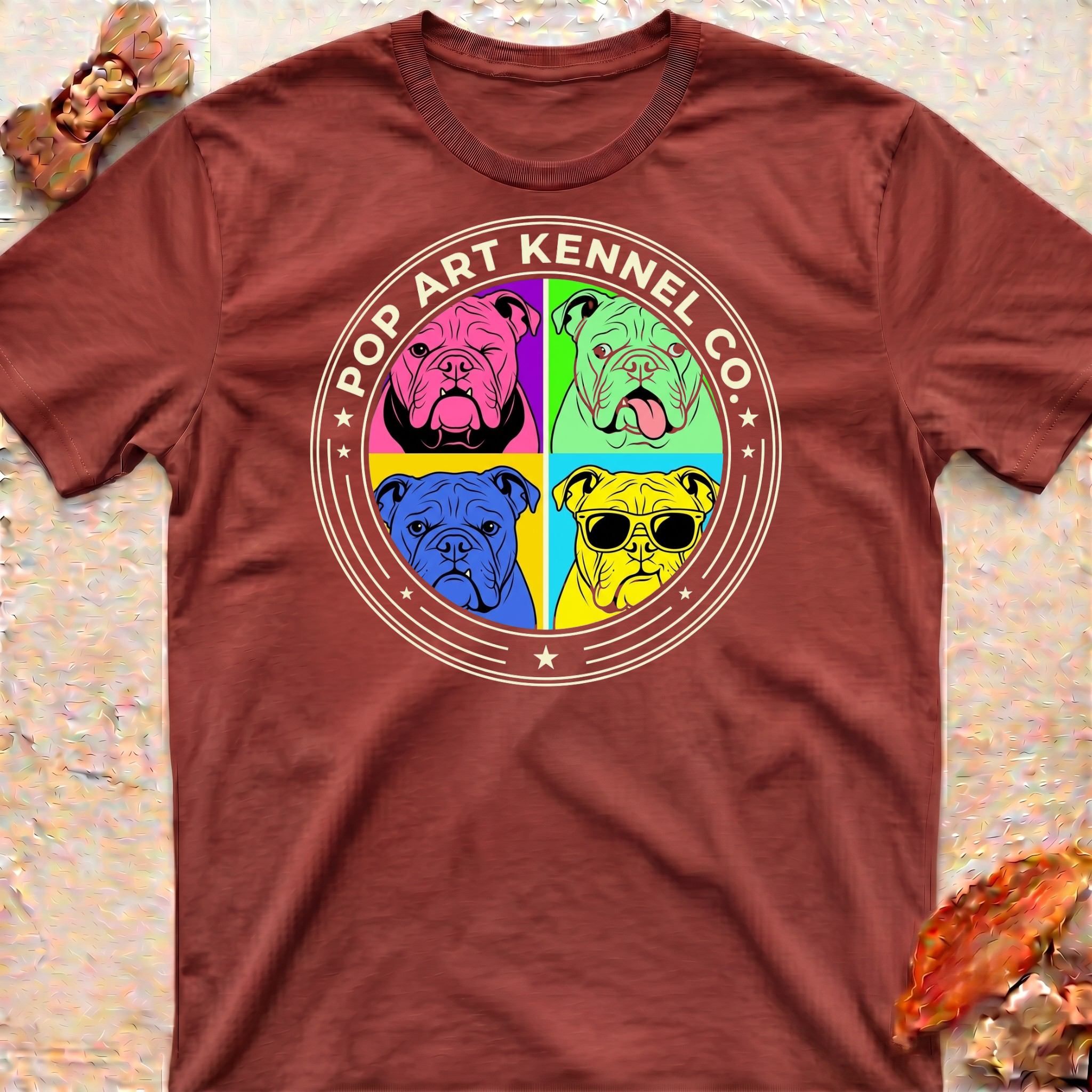 Pop Art Bulldog T-Shirt
