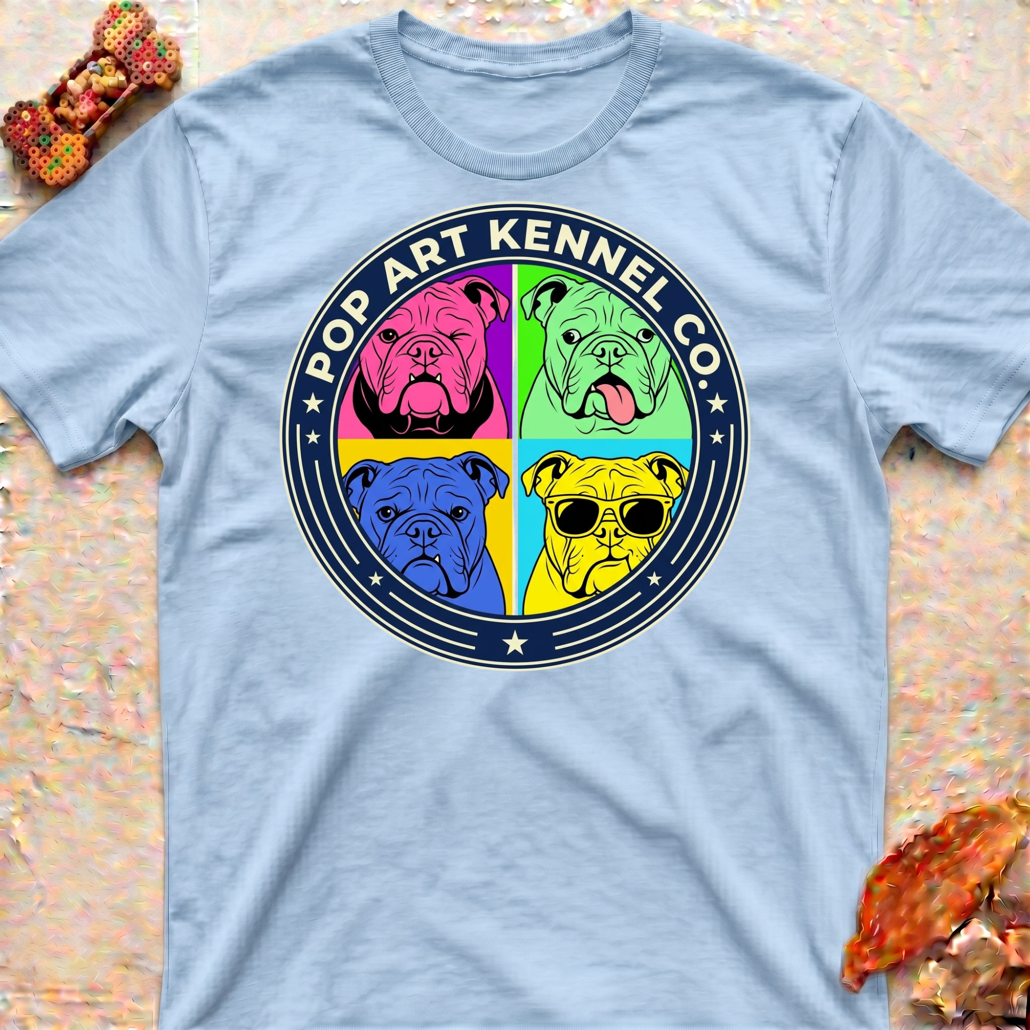 Pop Art Bulldog T-Shirt