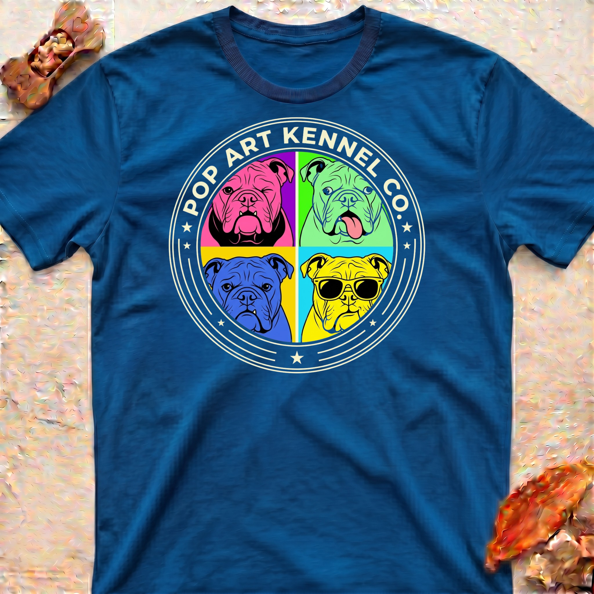 Pop Art Bulldog T-Shirt