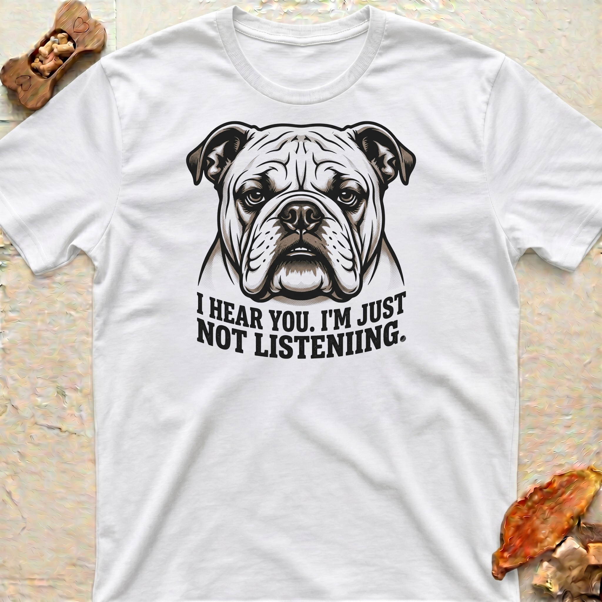 Listening Bulldog T-Shirt