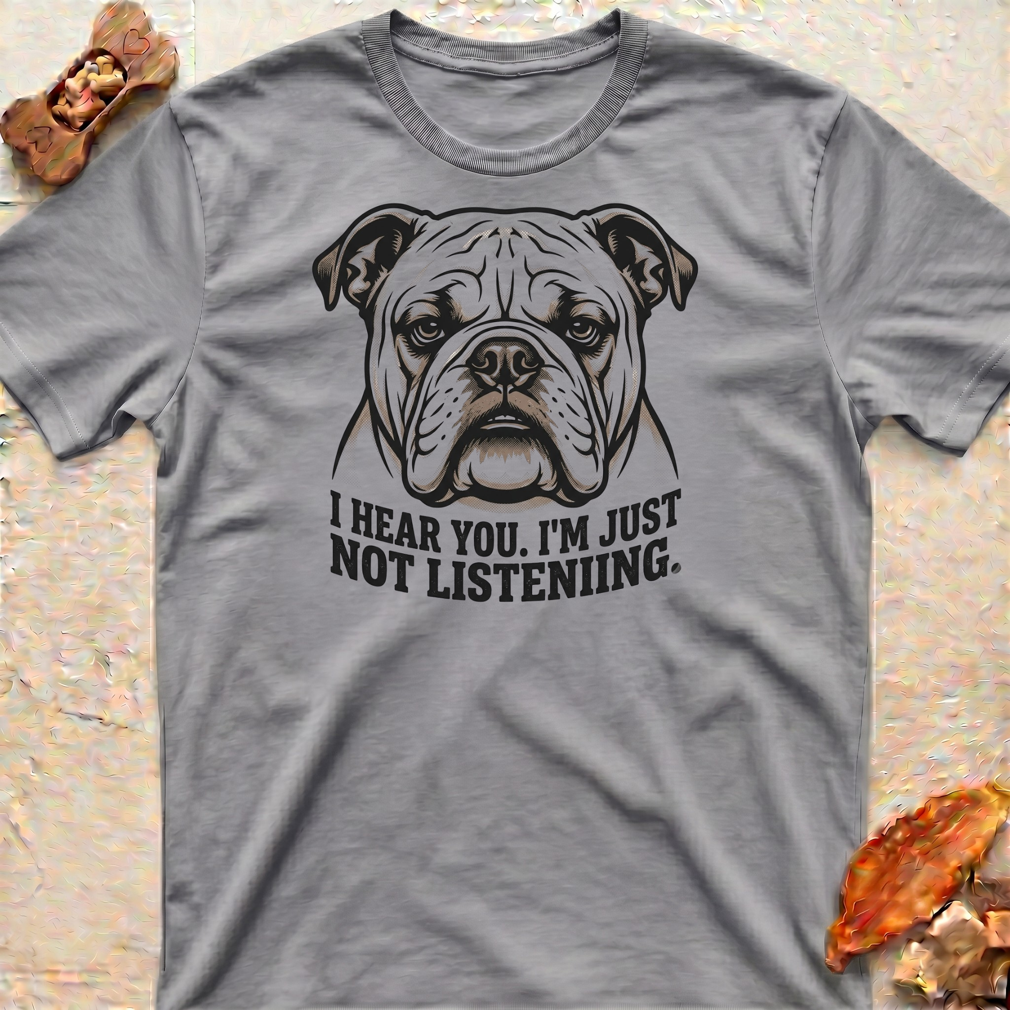 Listening Bulldog T-Shirt