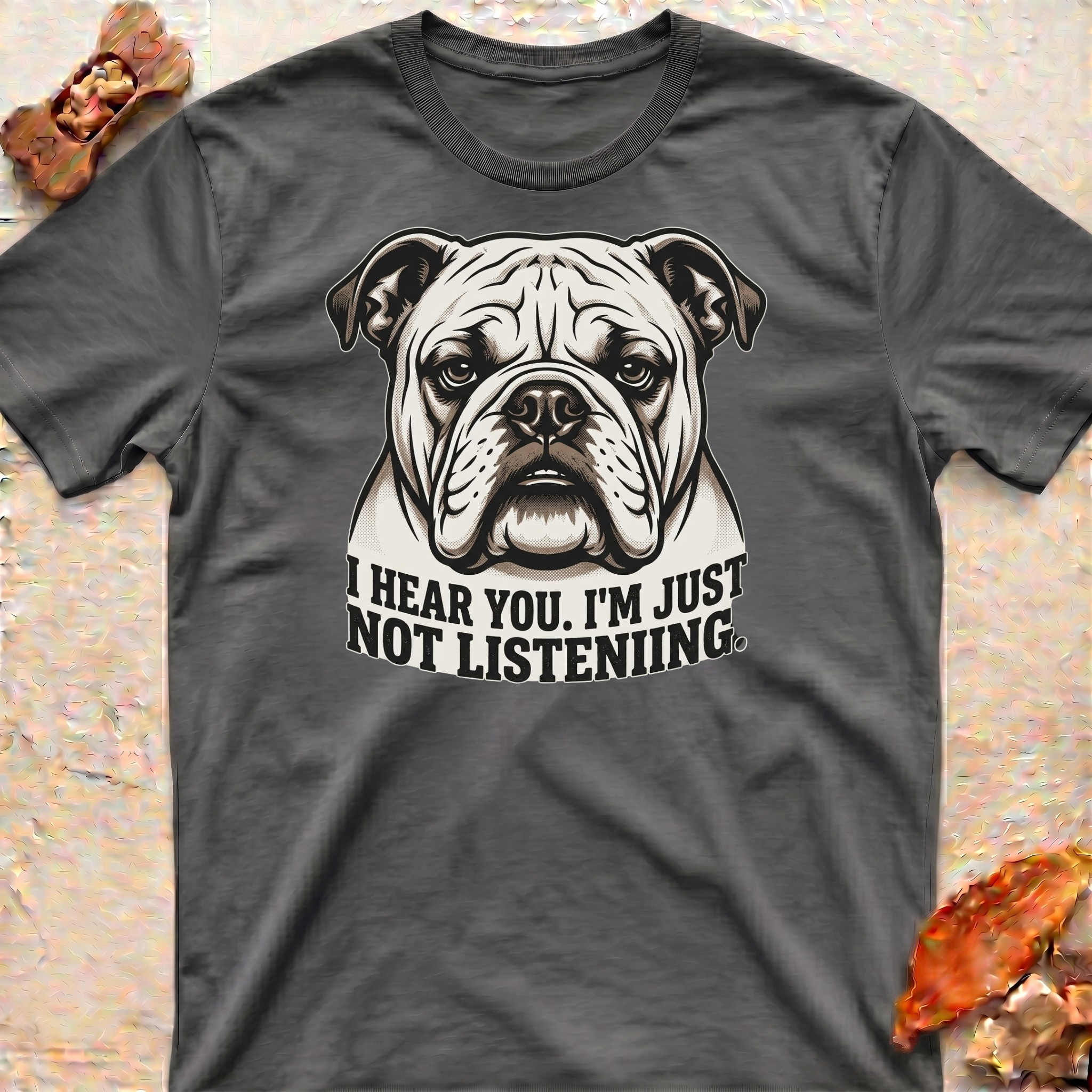 Listening Bulldog T-Shirt