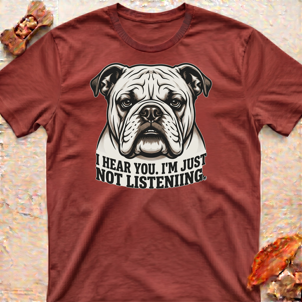 Listening Bulldog T-Shirt