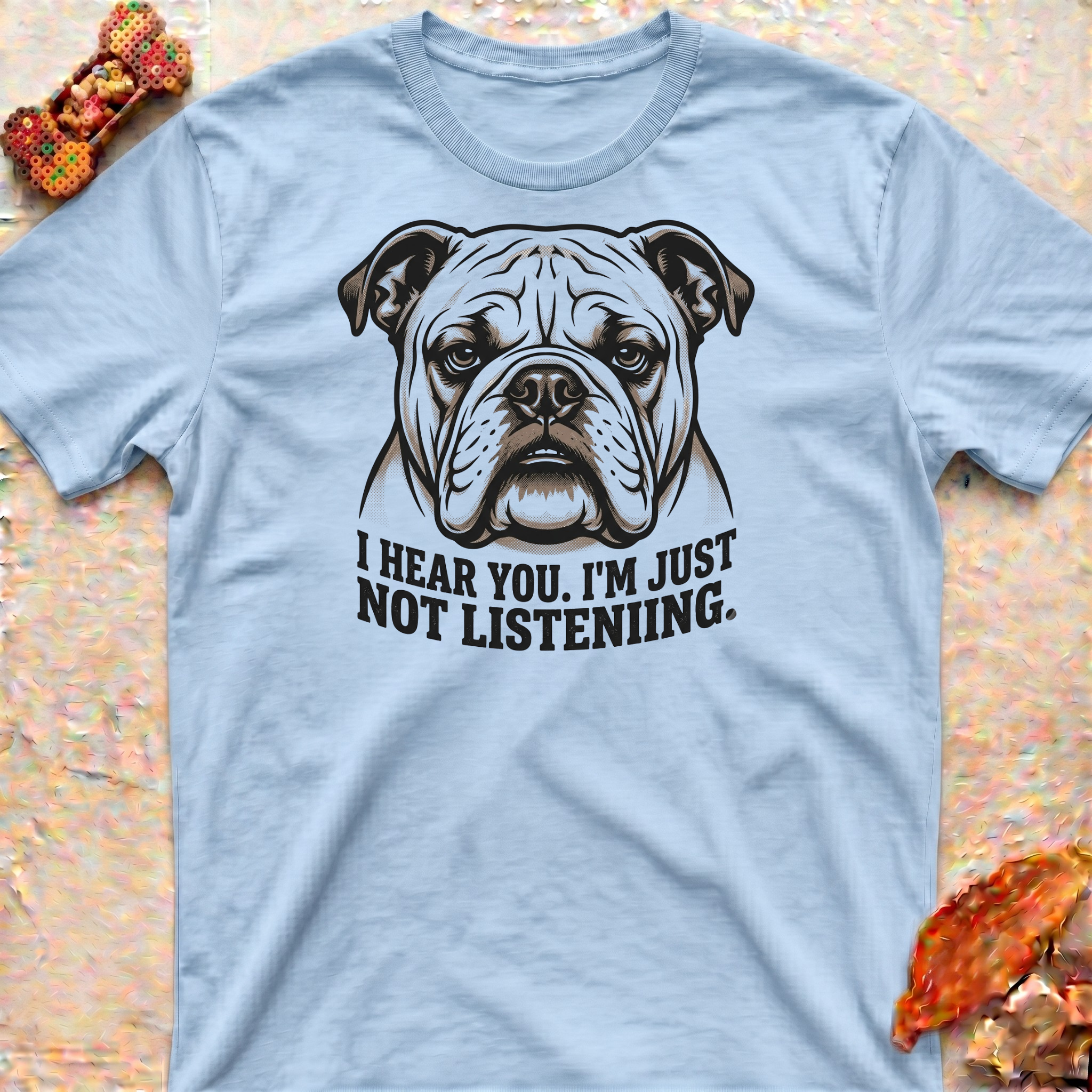 Listening Bulldog T-Shirt