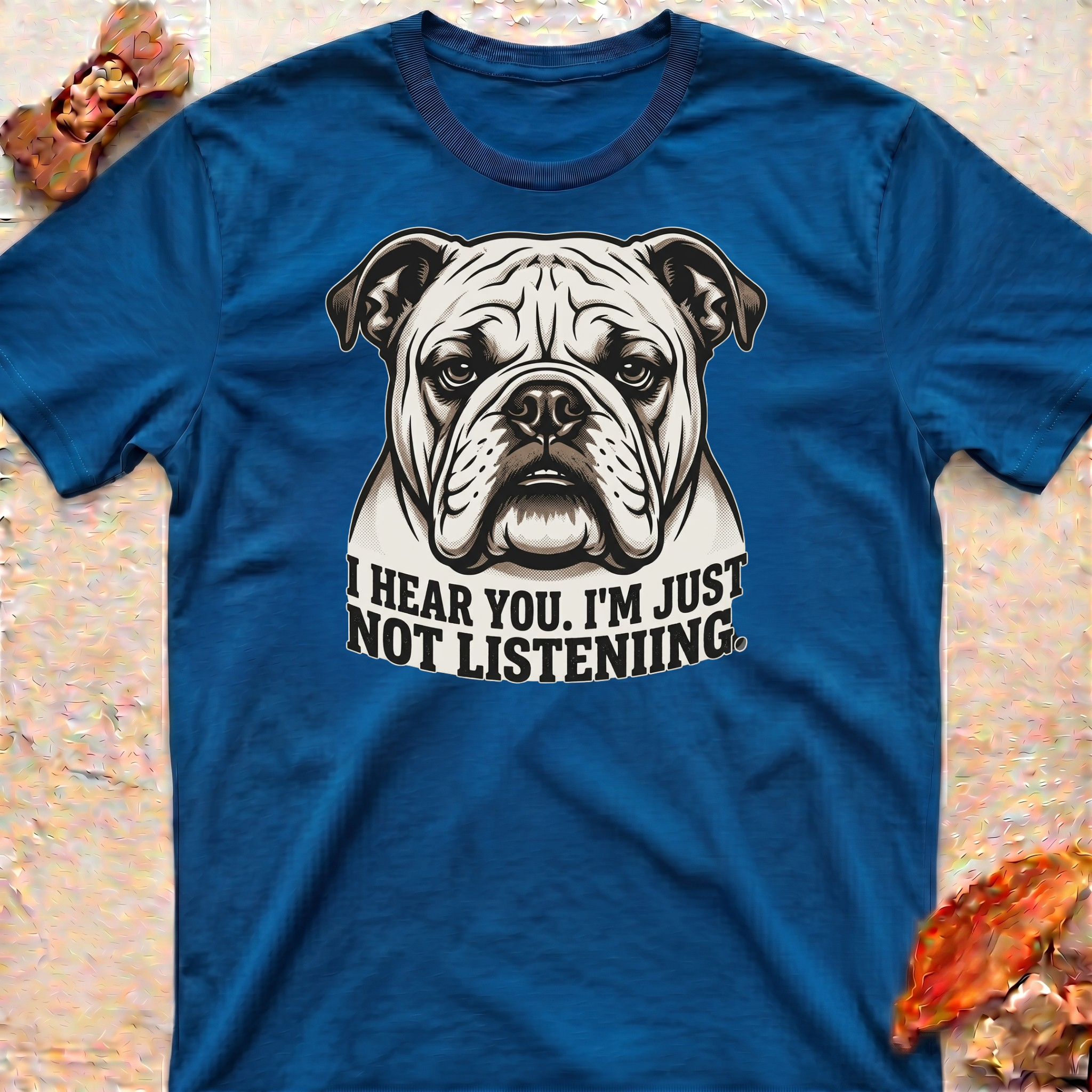 Listening Bulldog T-Shirt