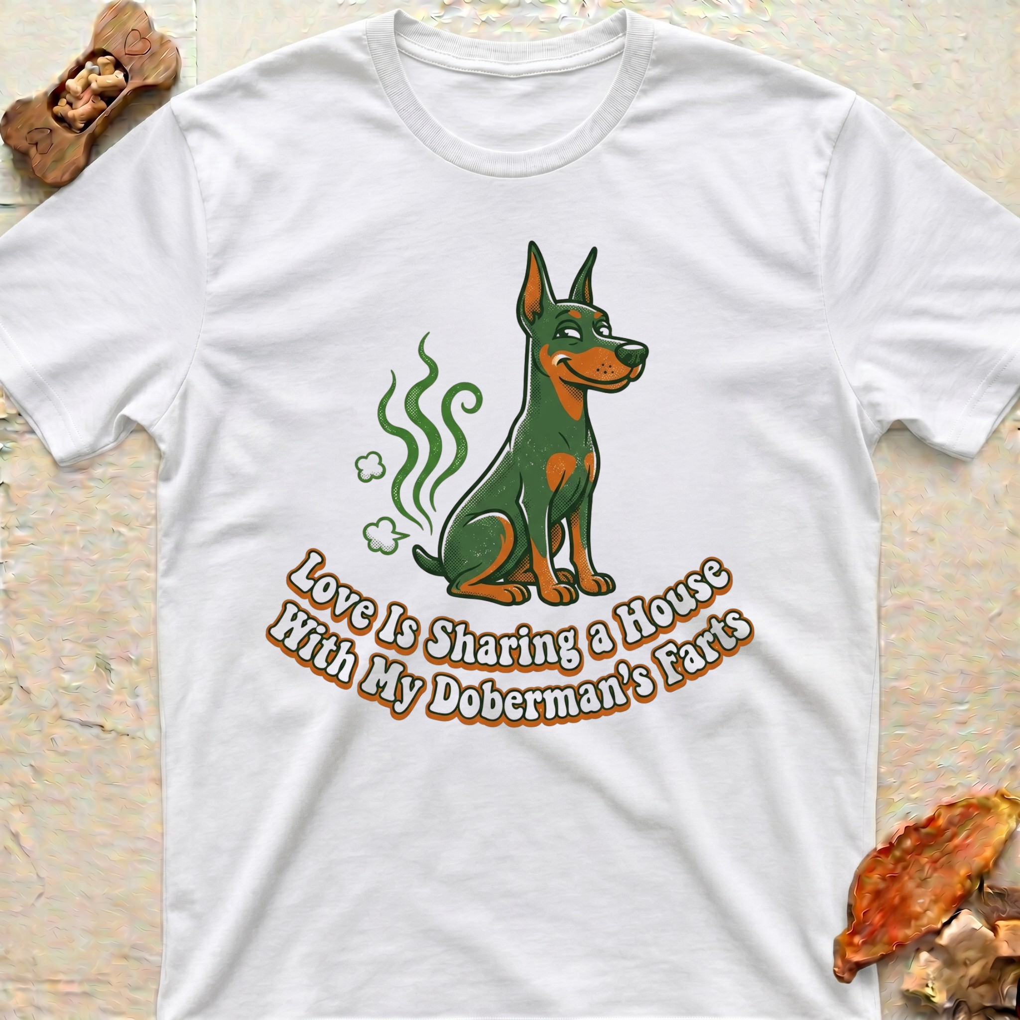 Love and Fart Doberman T-Shirt